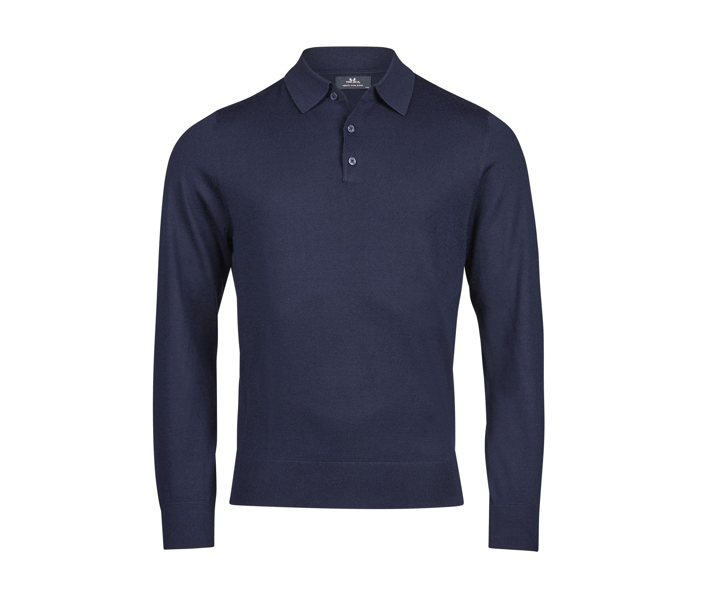 Polo Manches Longues en Laine - Navy