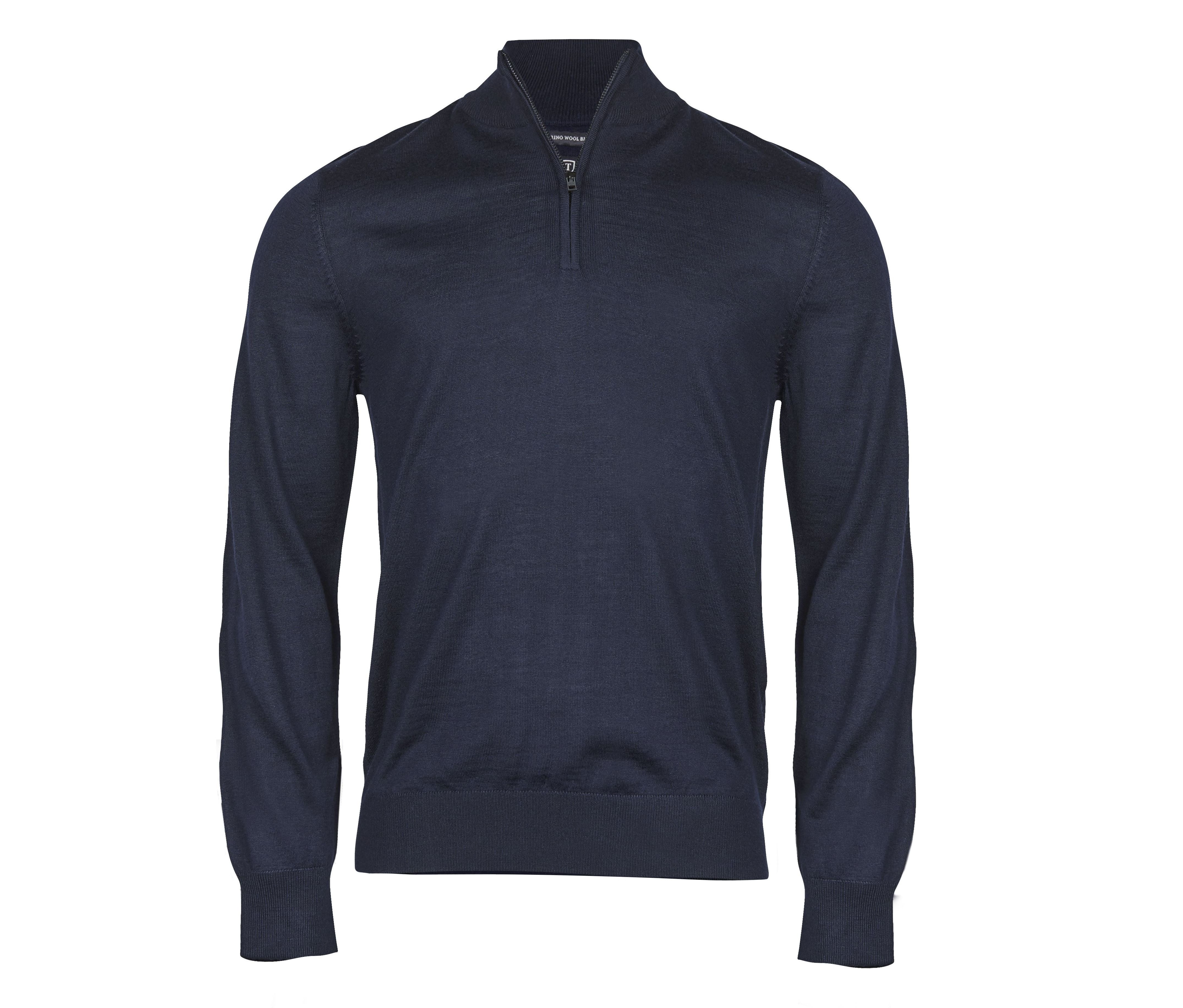 Pull Col Zippé - Navy
