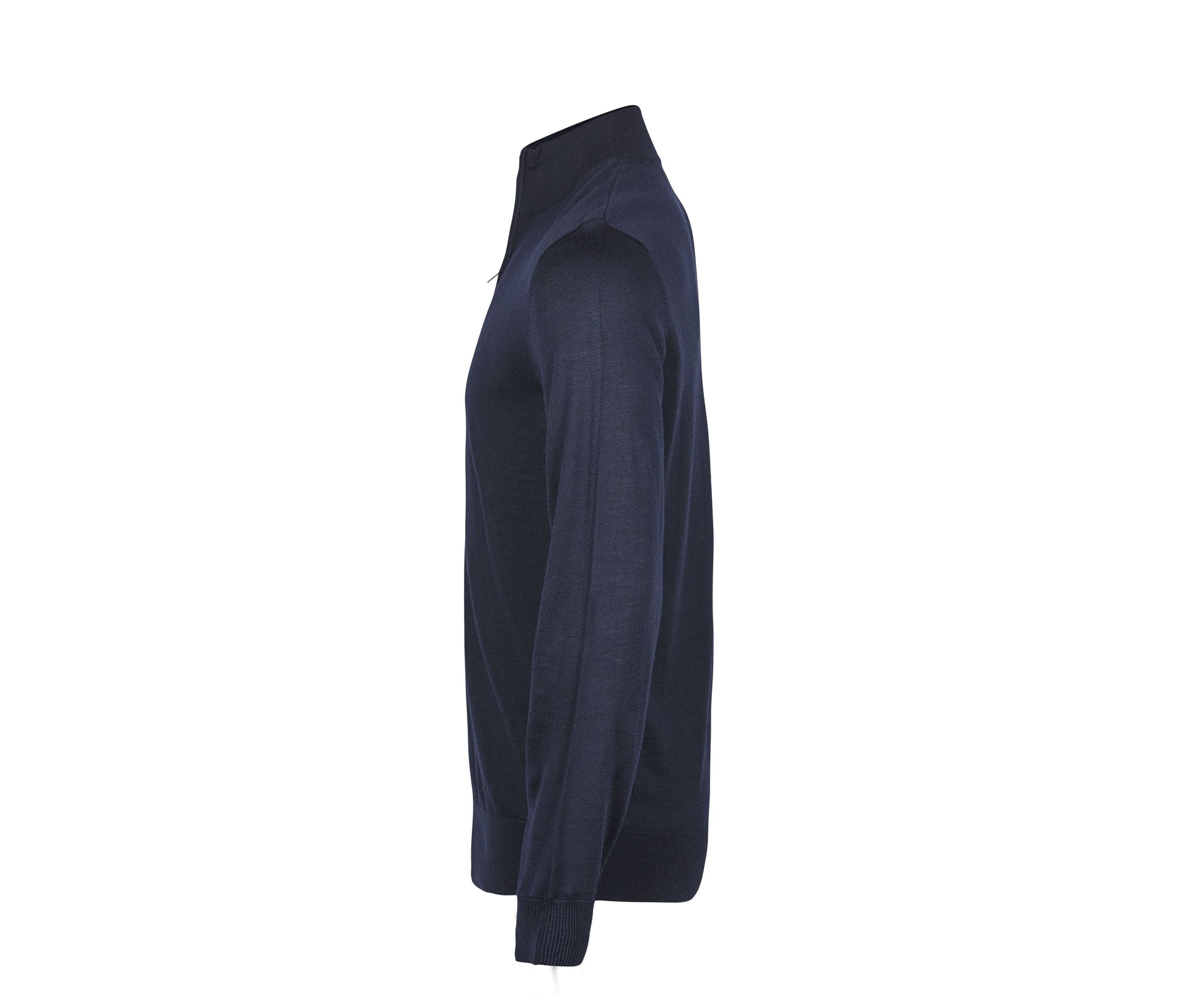 Pull Col Zippé - Navy