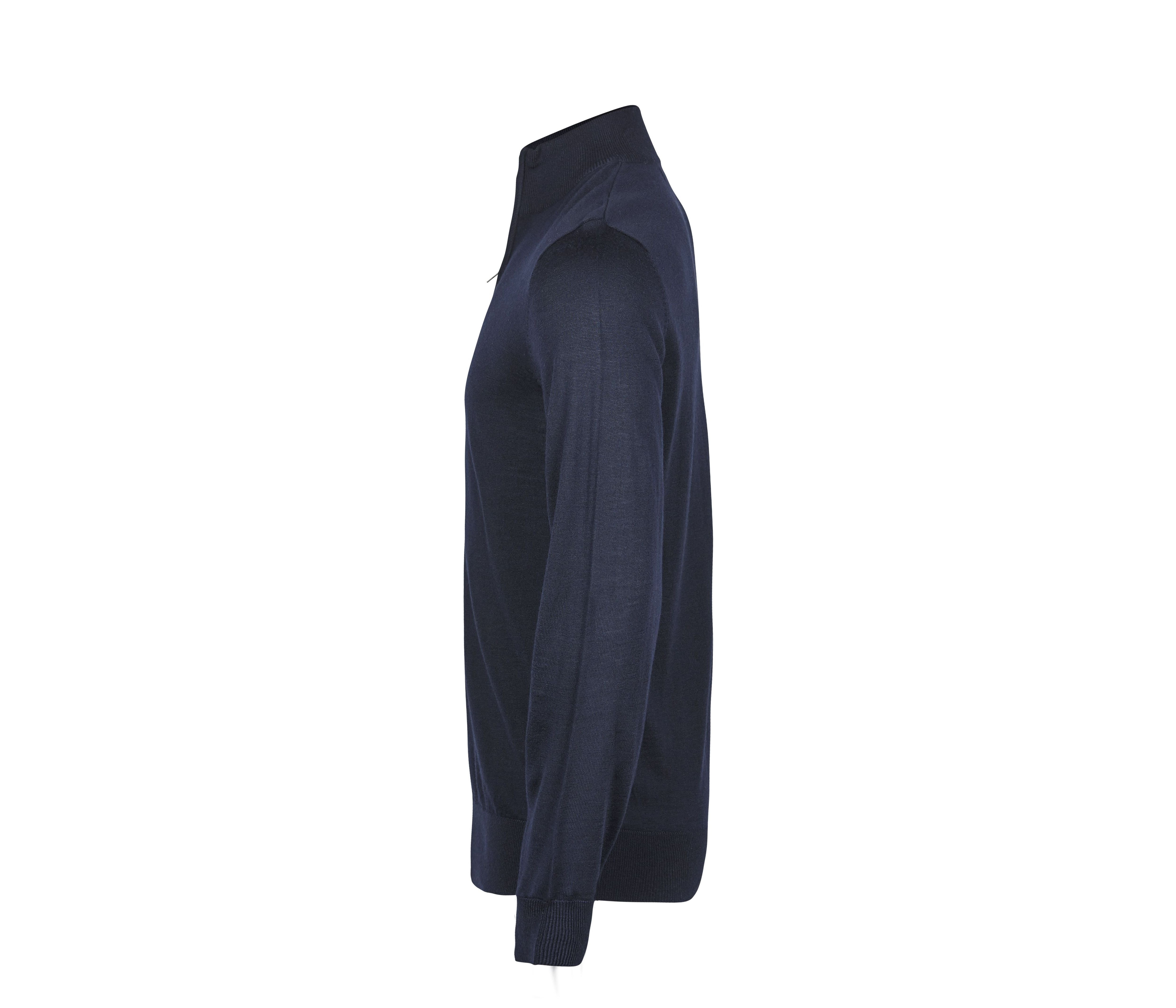 Pull Col Zippé - Navy