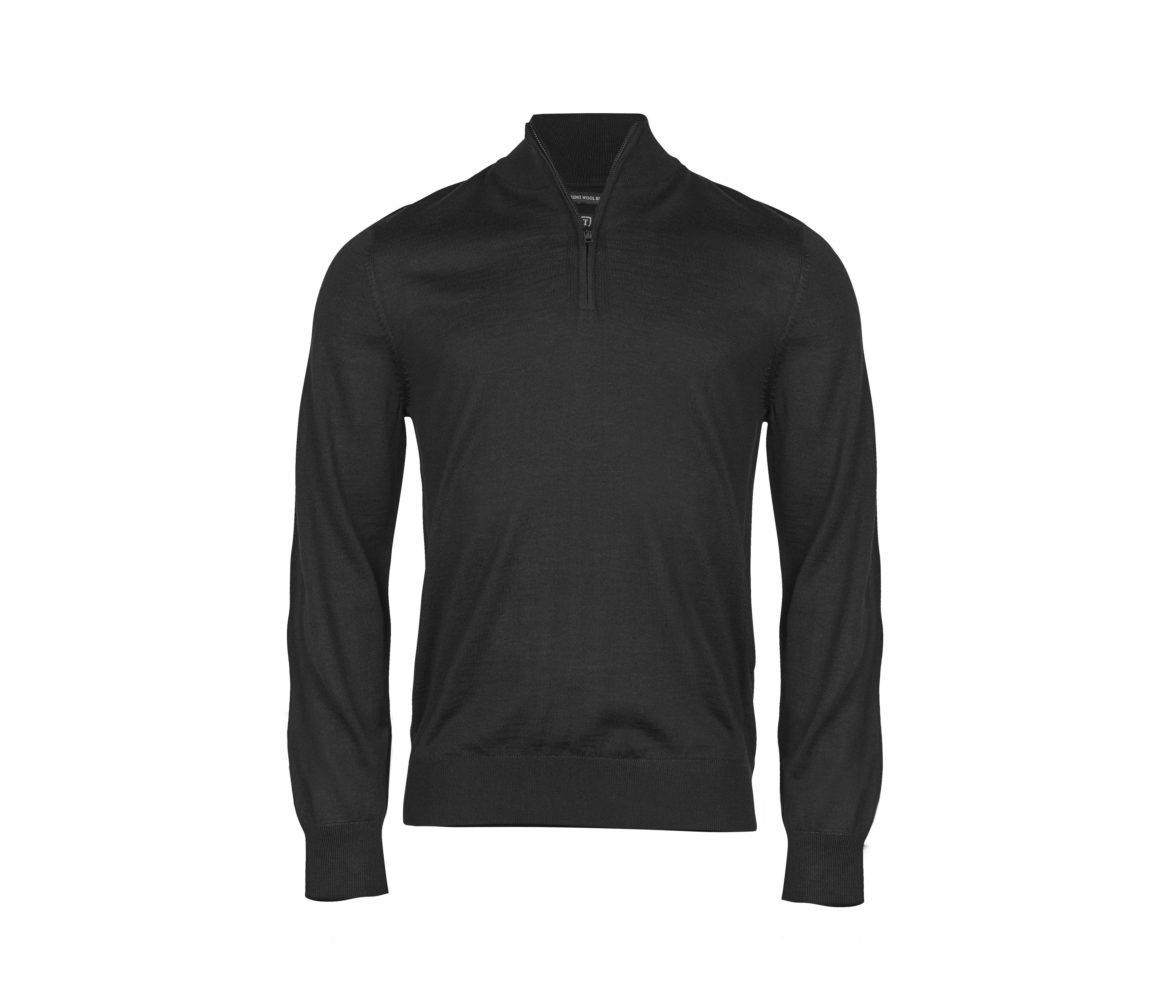Pull Col Zippé - Black