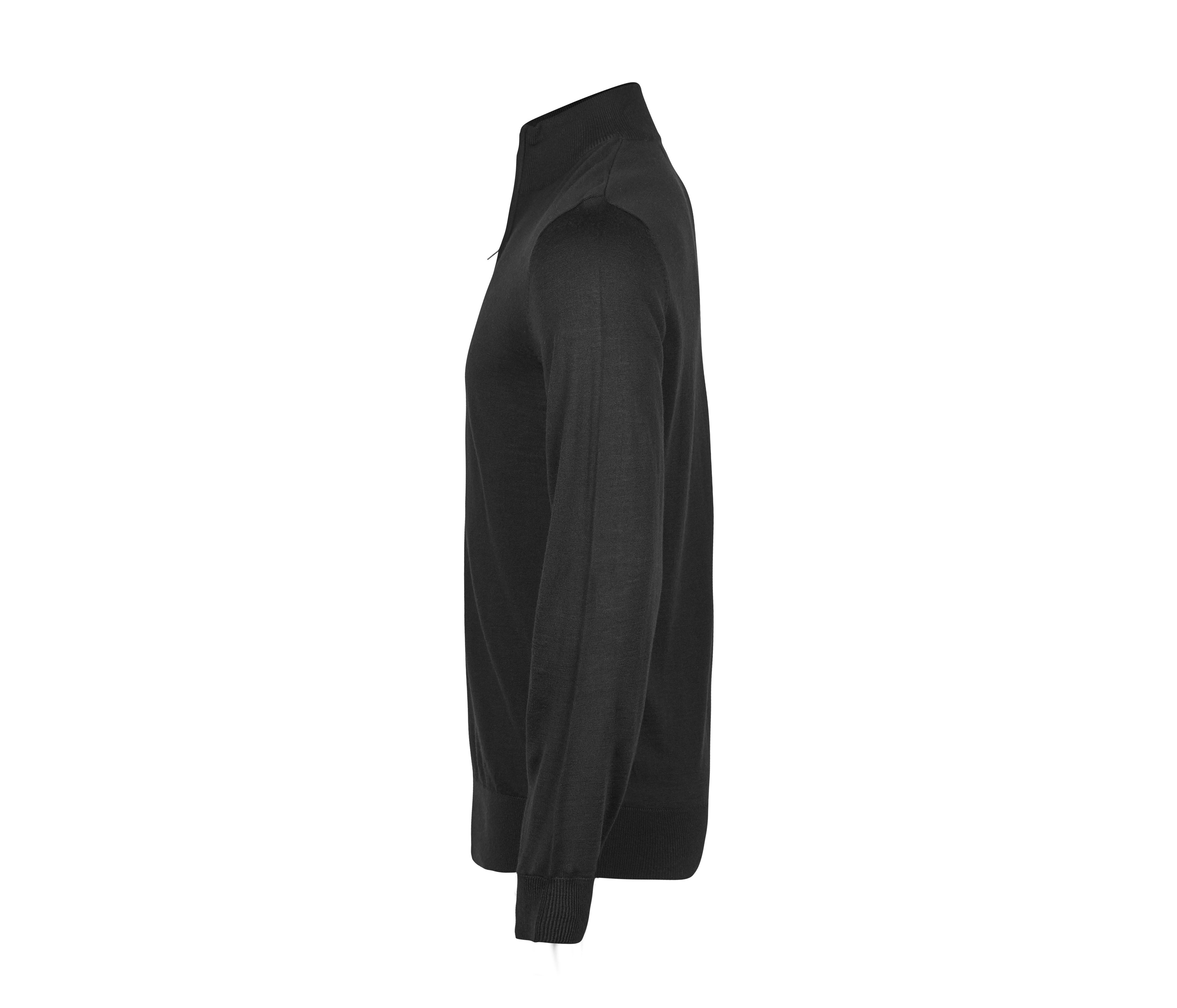 Pull Col Zippé - Black