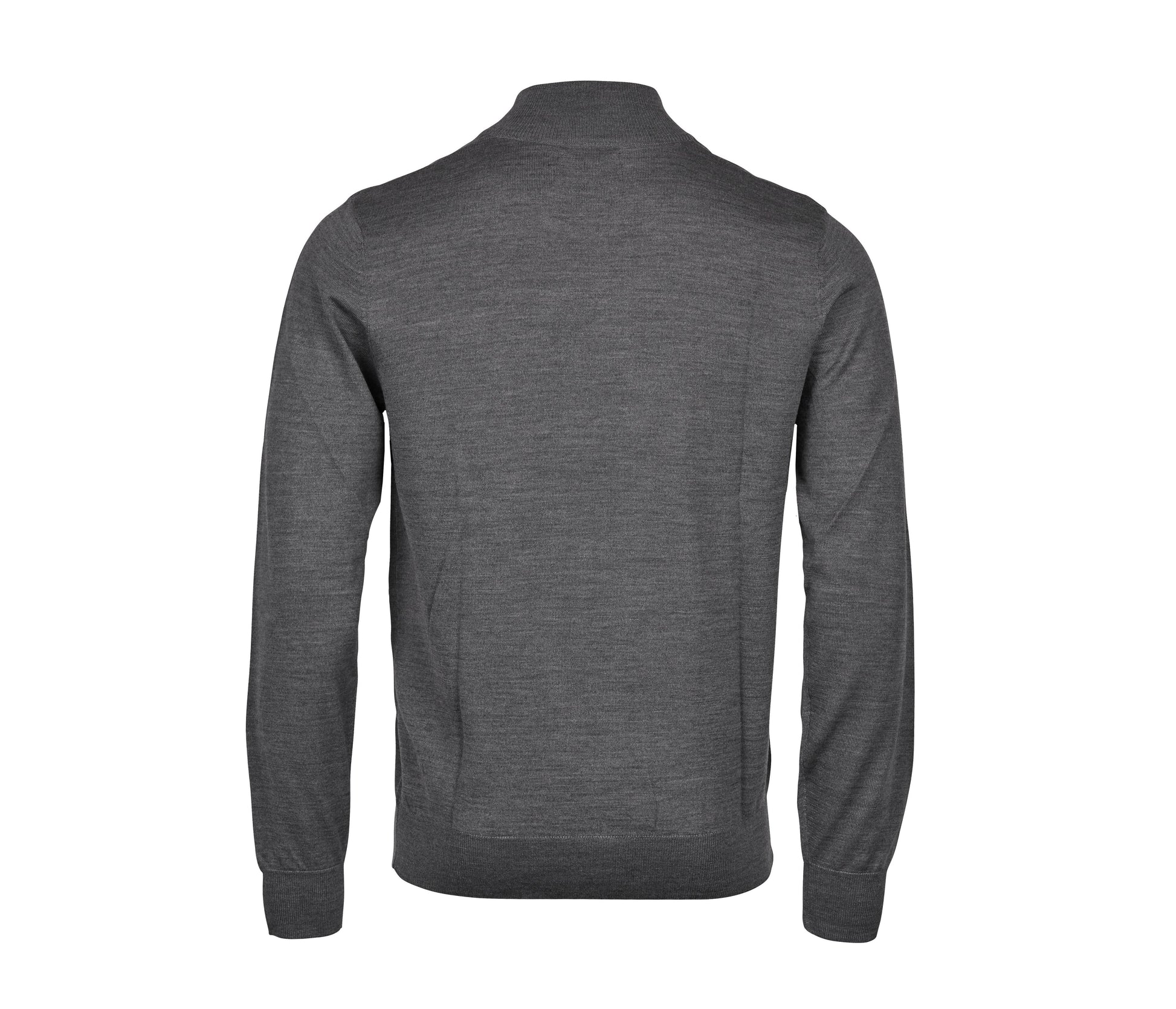 Pull Col Zippé - Grey Melange