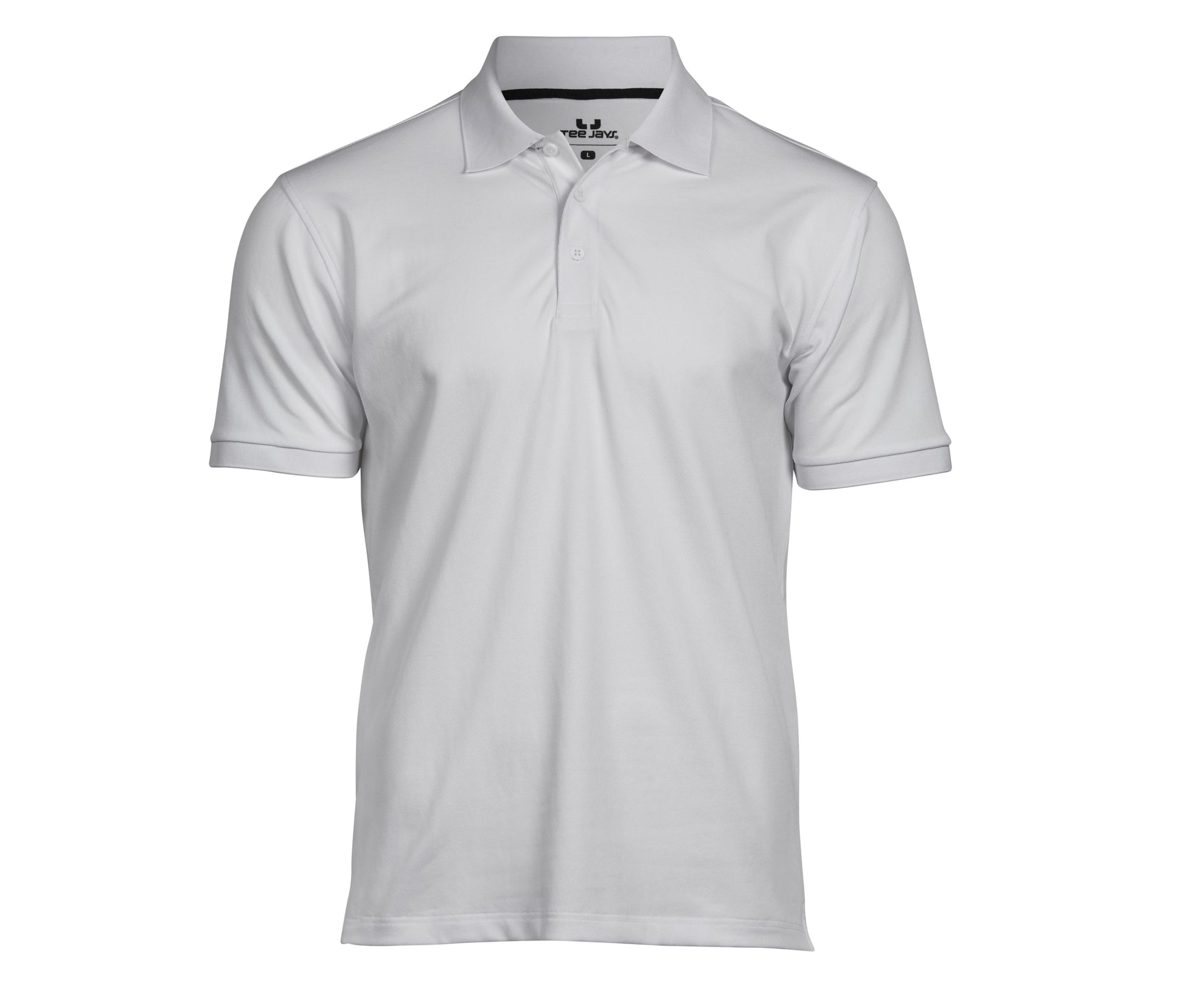 Polo en Polyester Recyclé et Élasthanne - White