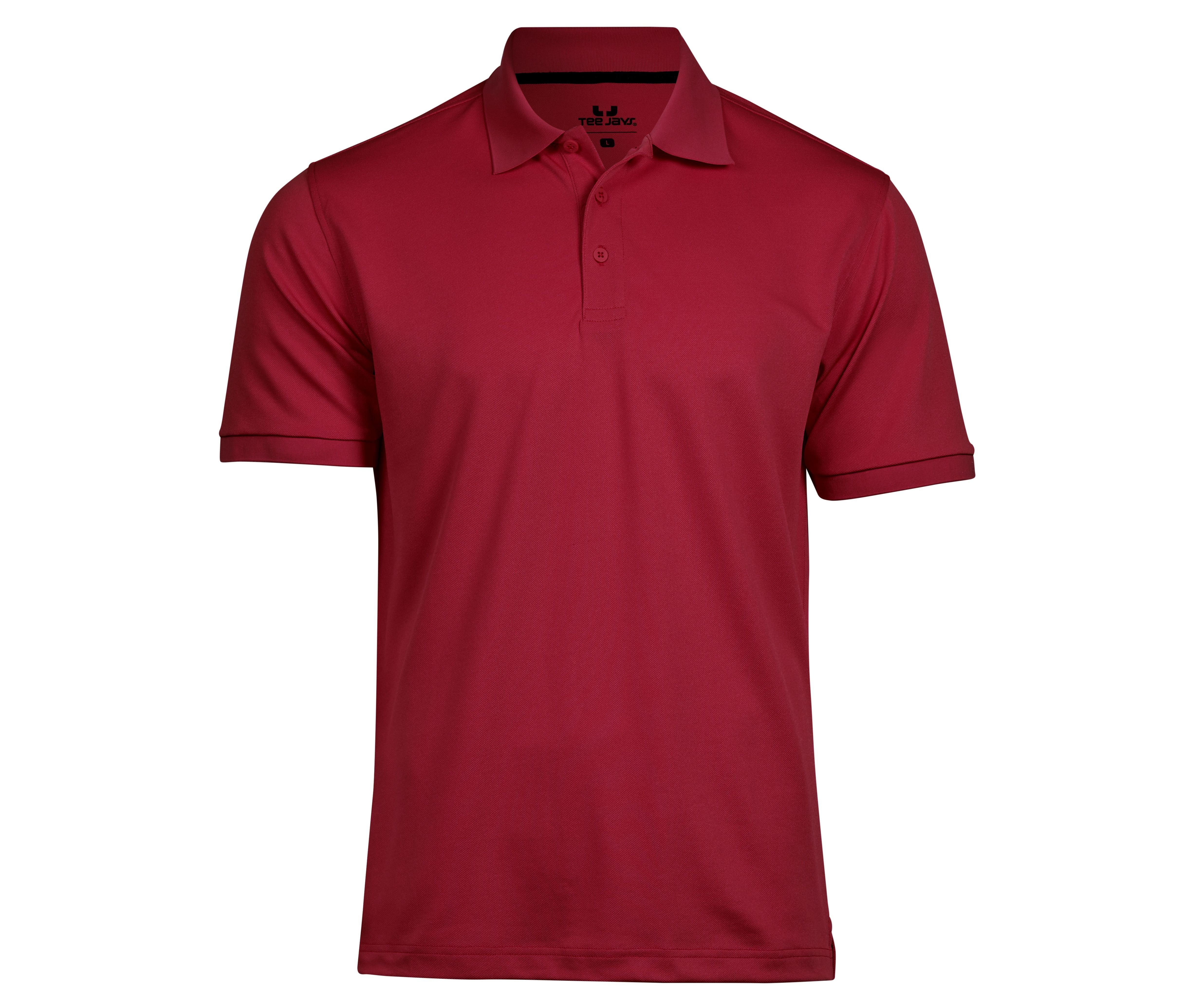 Polo en Polyester Recyclé et Élasthanne - Red