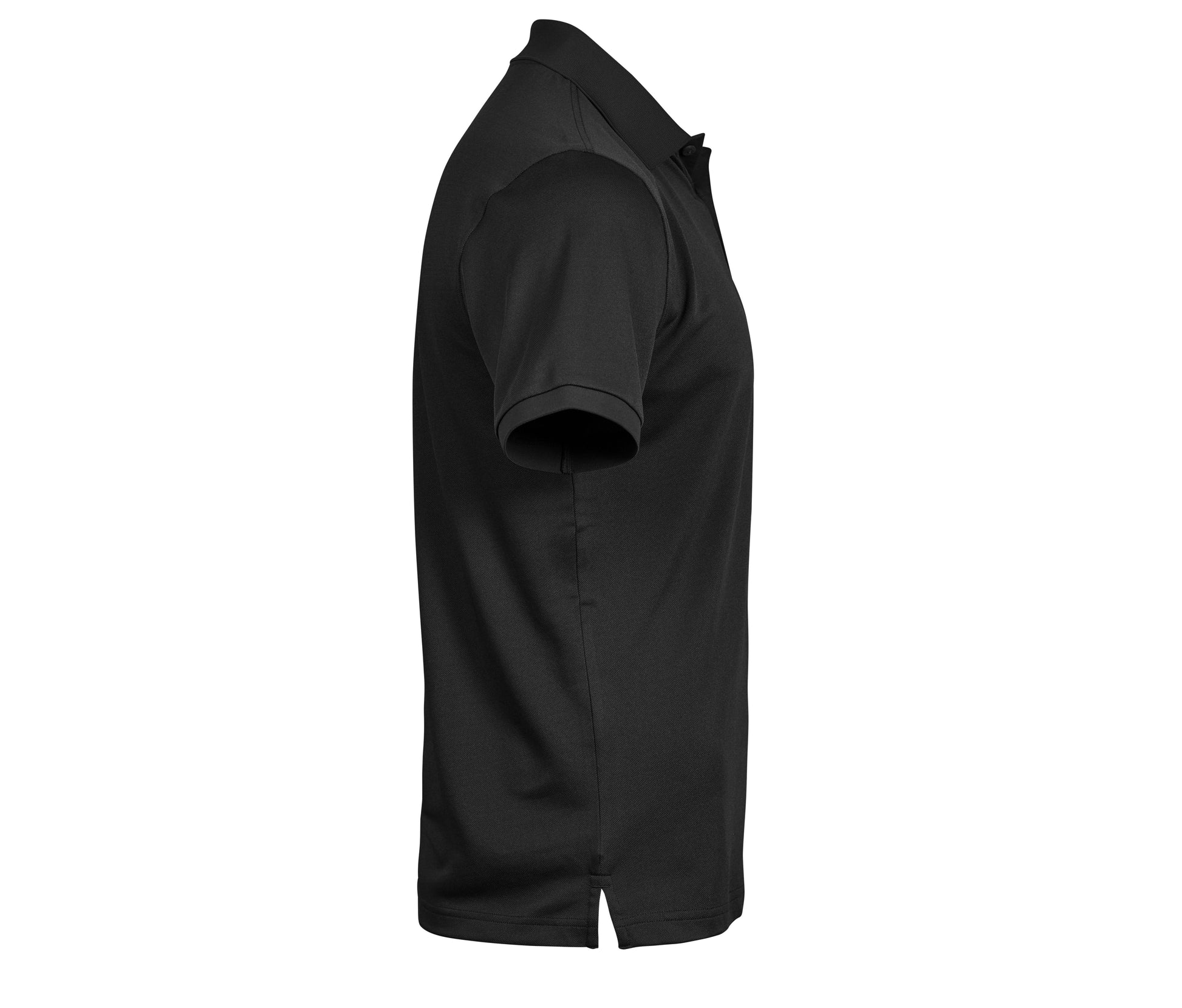 Polo en Polyester Recyclé et Élasthanne - Black