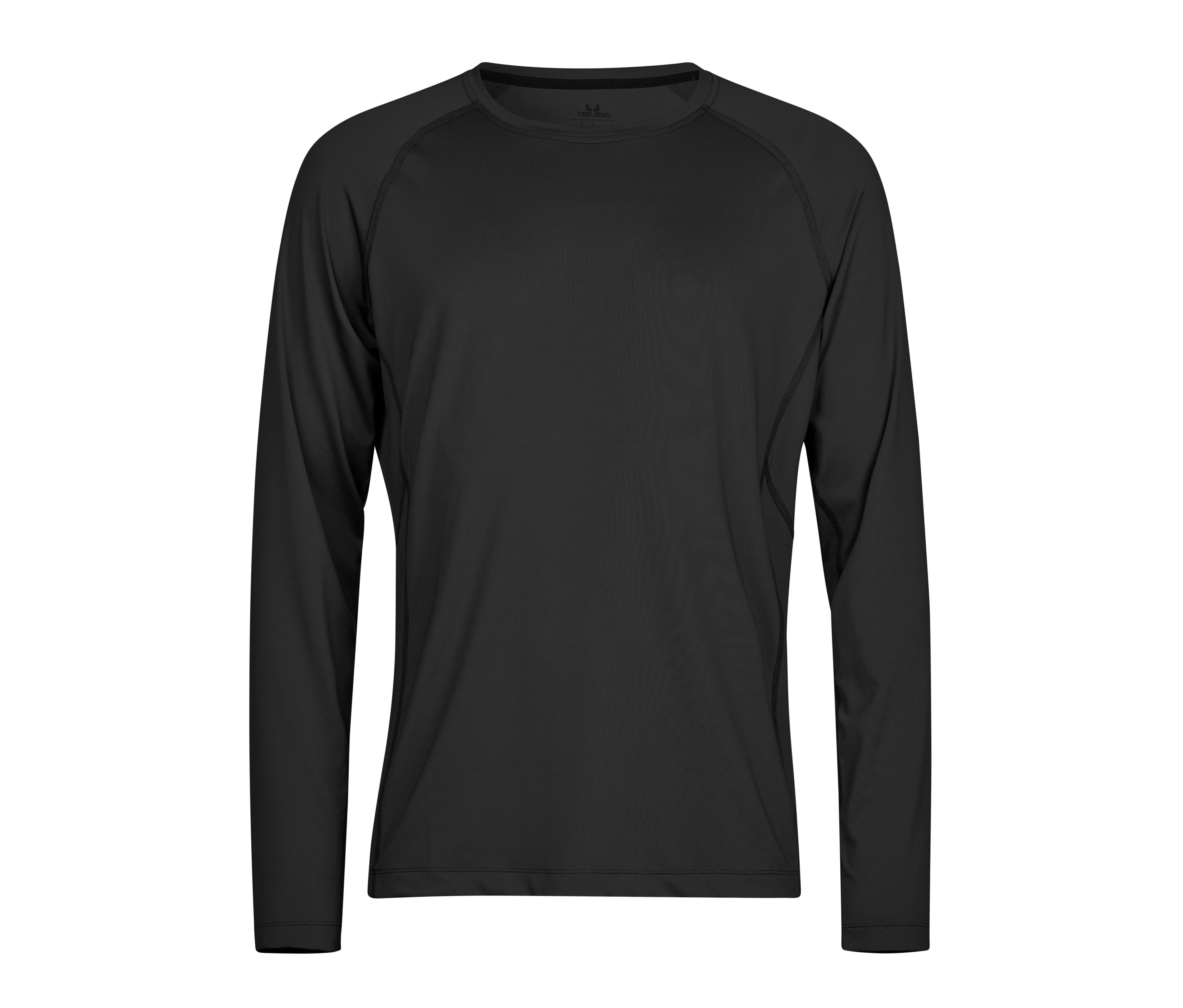 Tee-Shirt de Sport Manches Longues - Black