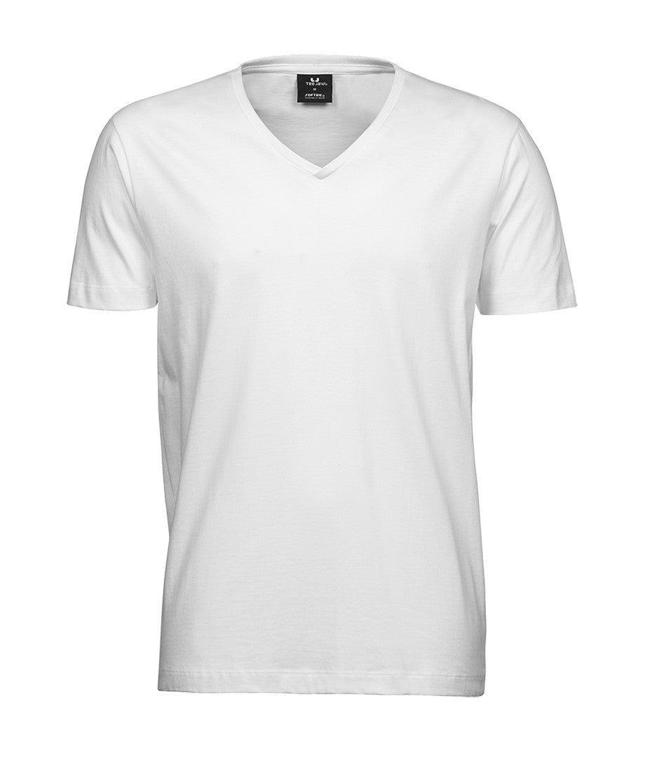 Tee-Shirt Homme Col V - White