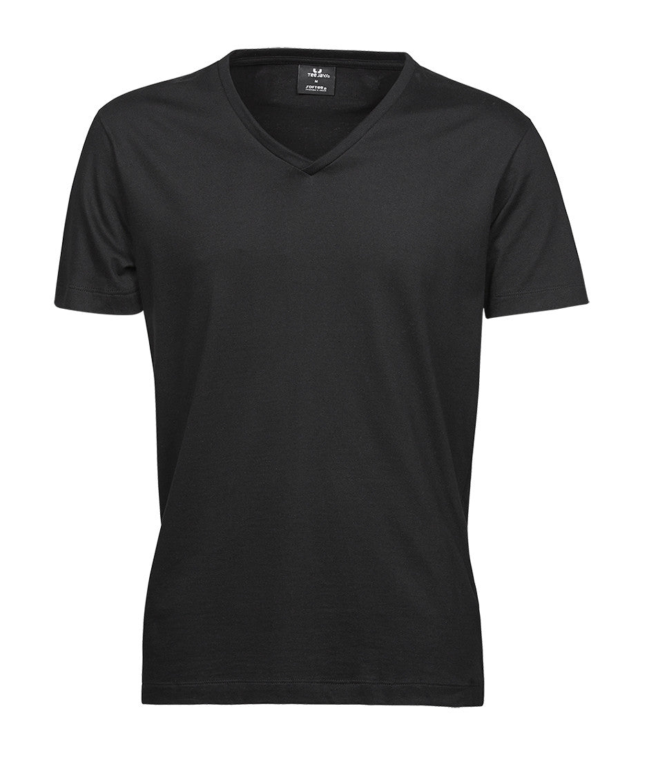 Tee-Shirt Homme Col V - Black