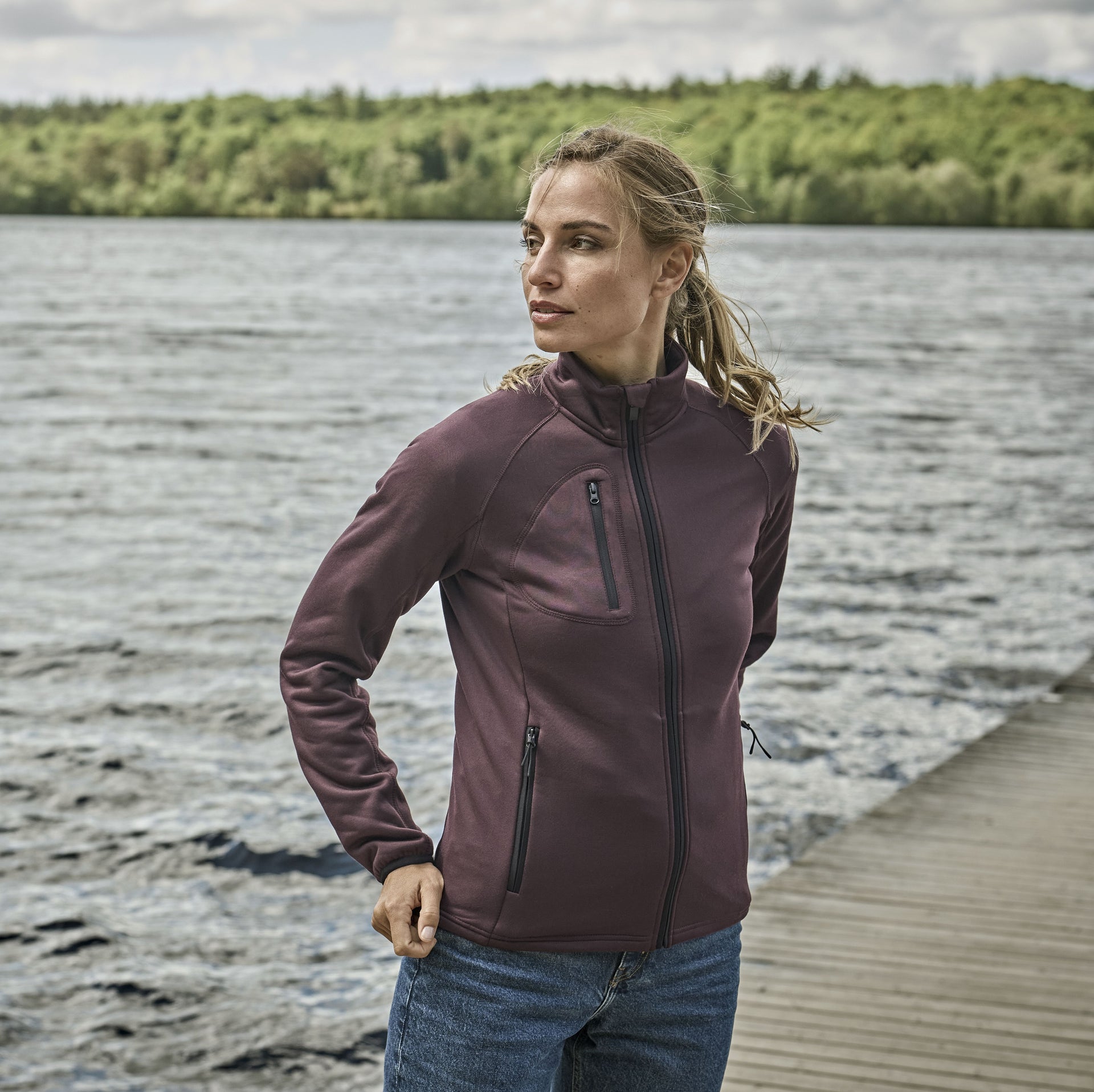 Veste polaire stretch femme