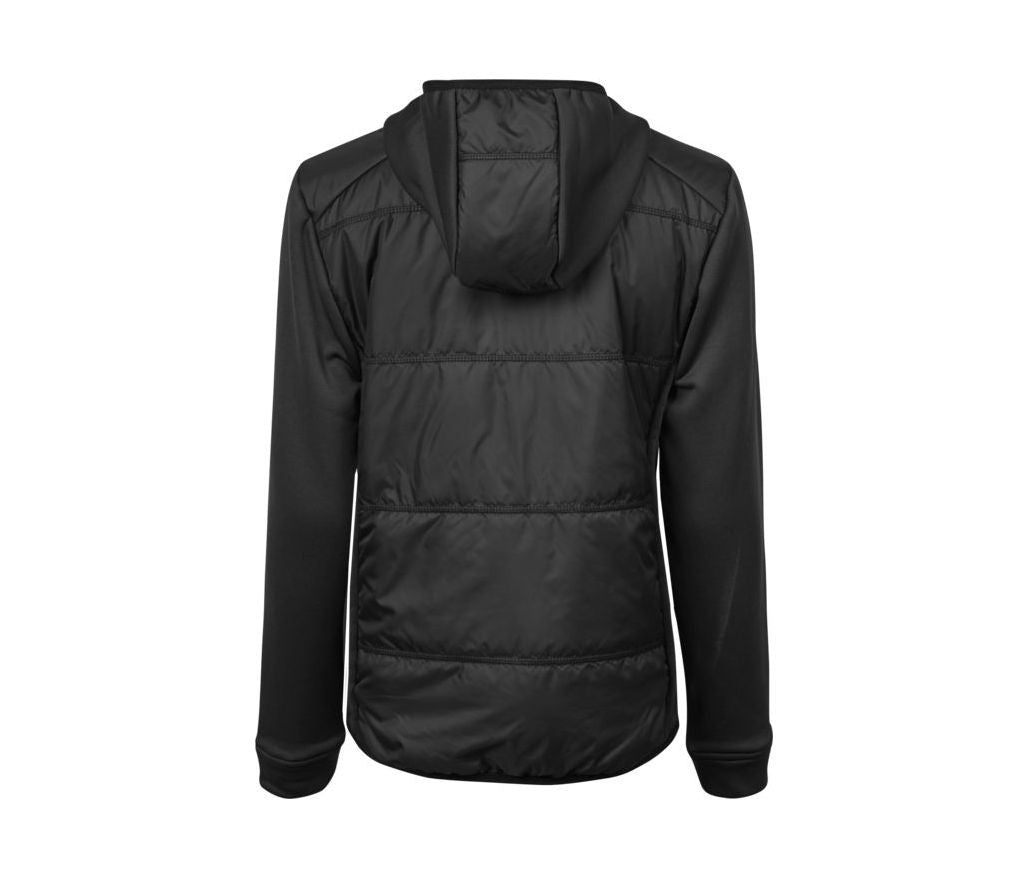 Veste Bi-Matière à Capuche Femme - Black / Black