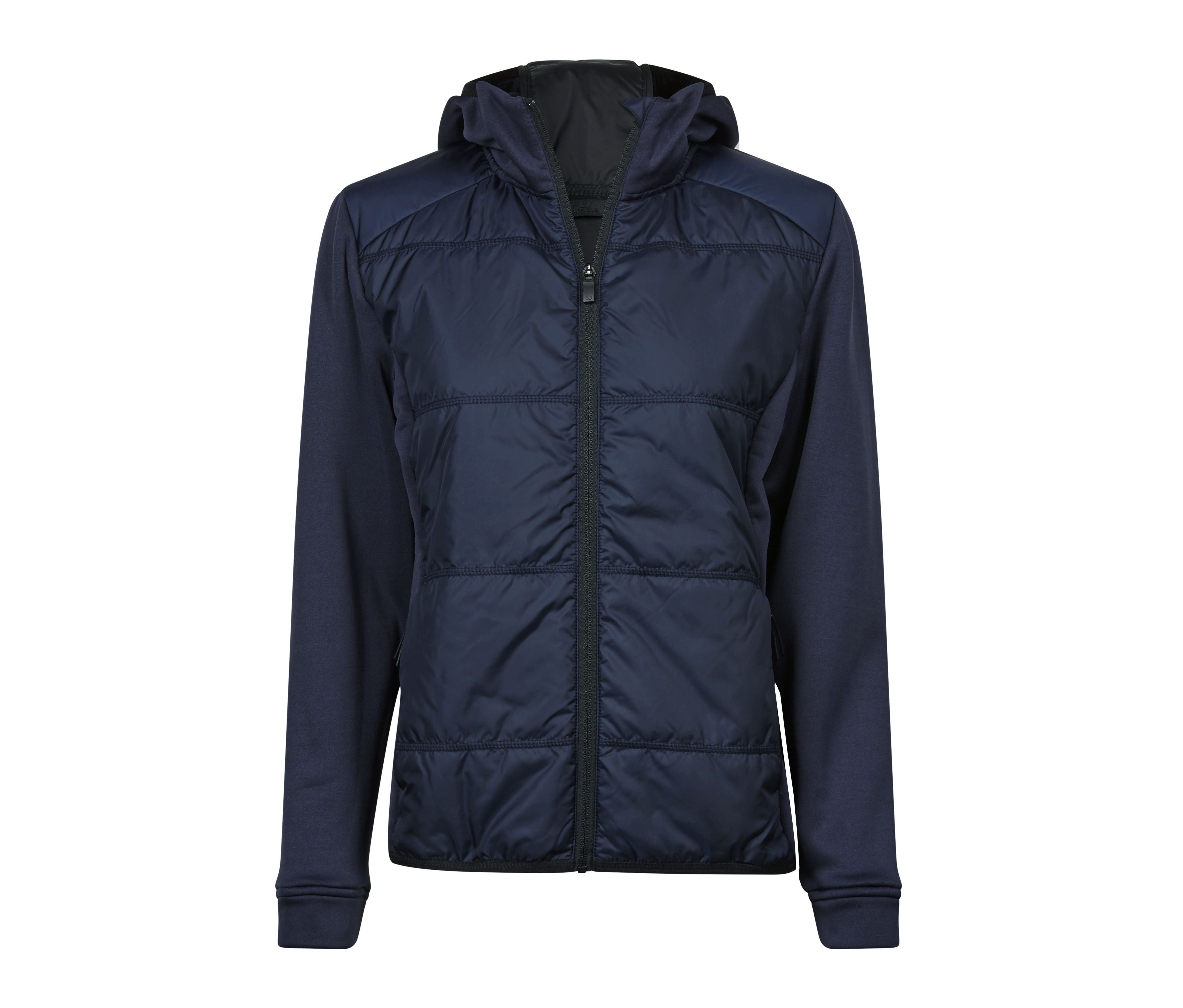 Veste Bi-Matière à Capuche Femme - Navy / Navy