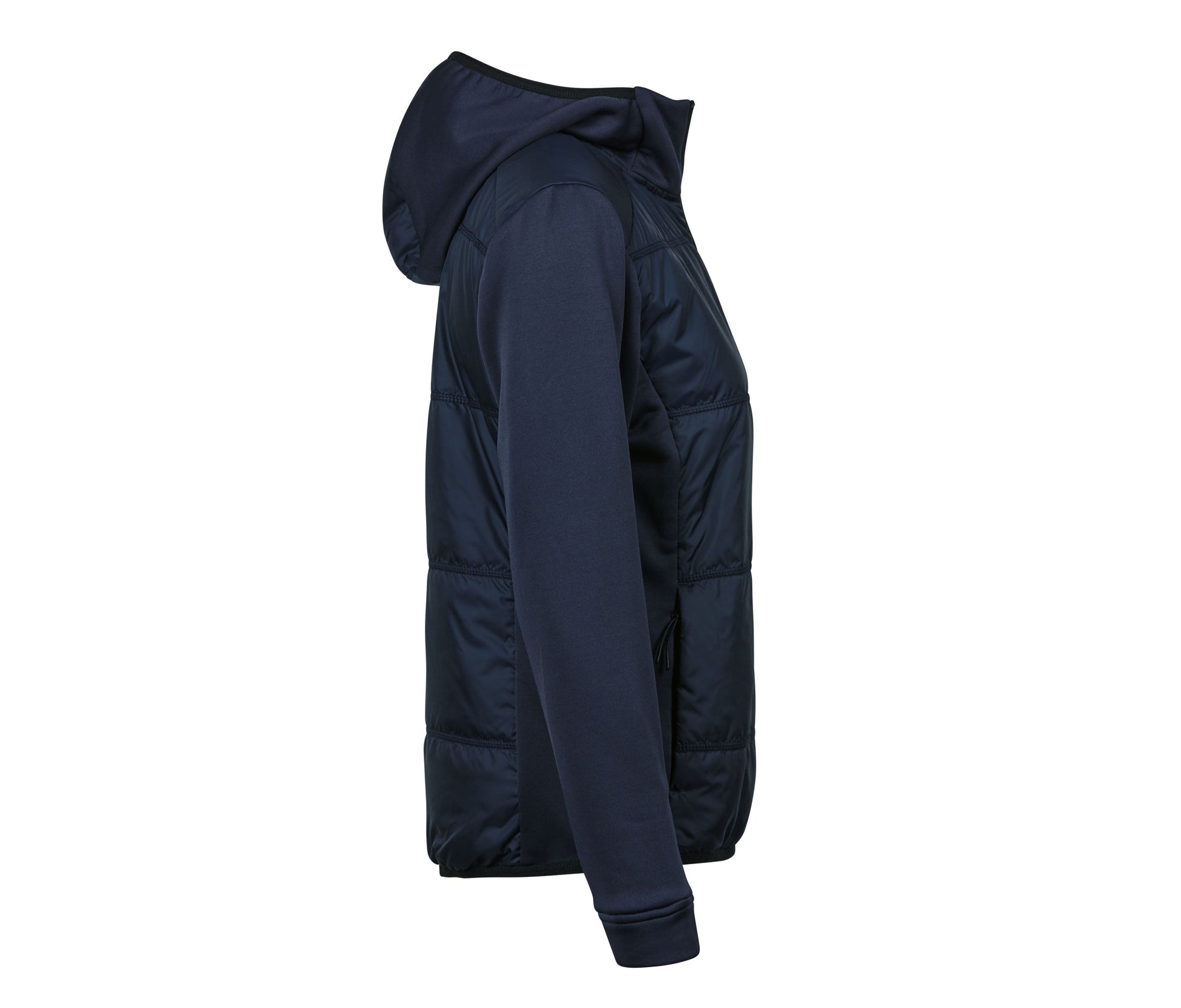 Veste Bi-Matière à Capuche Femme - Navy / Navy
