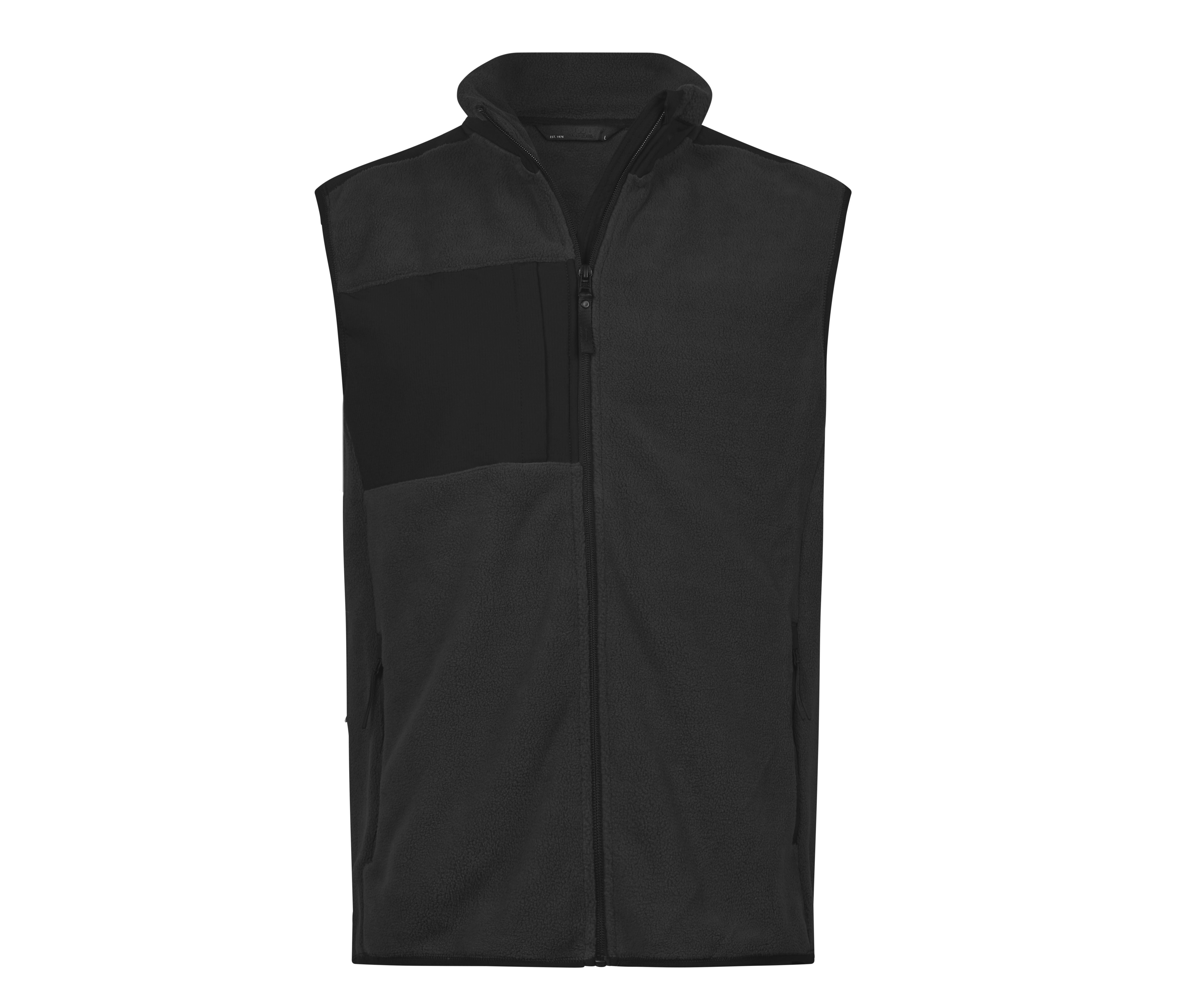 Bodywarmer Épais Avec Empiècements Renforcés - Black / Black