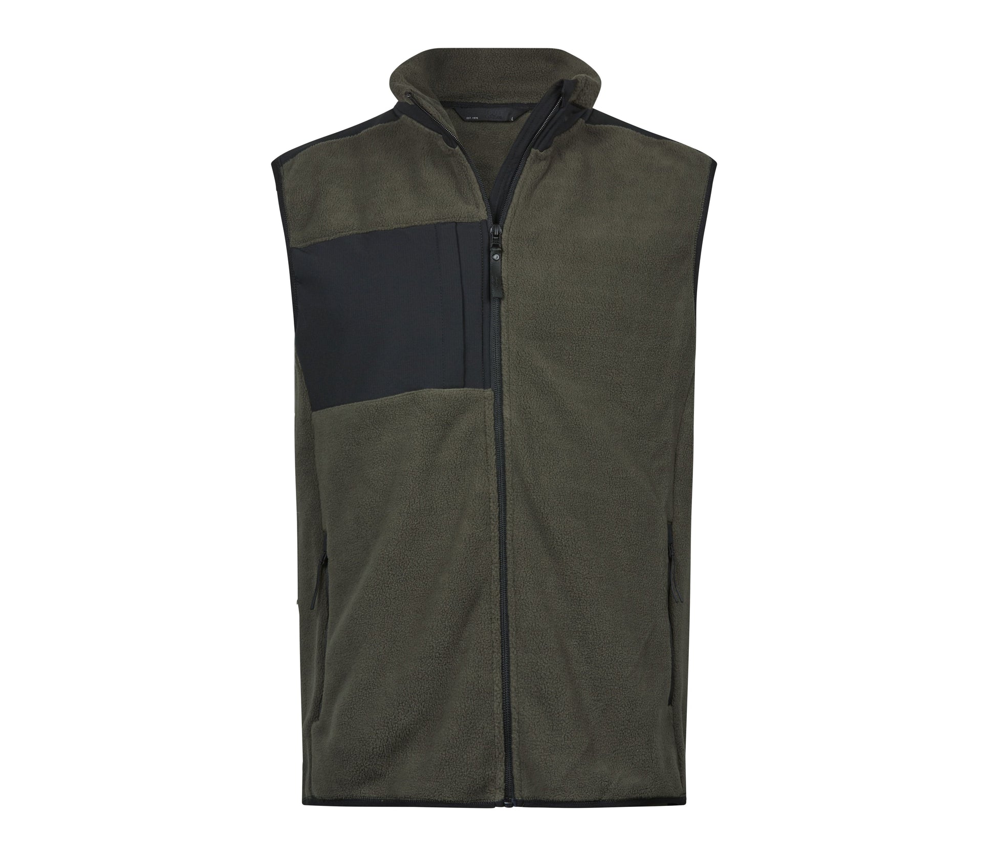 Bodywarmer Épais Avec Empiècements Renforcés - Deep Green / Black