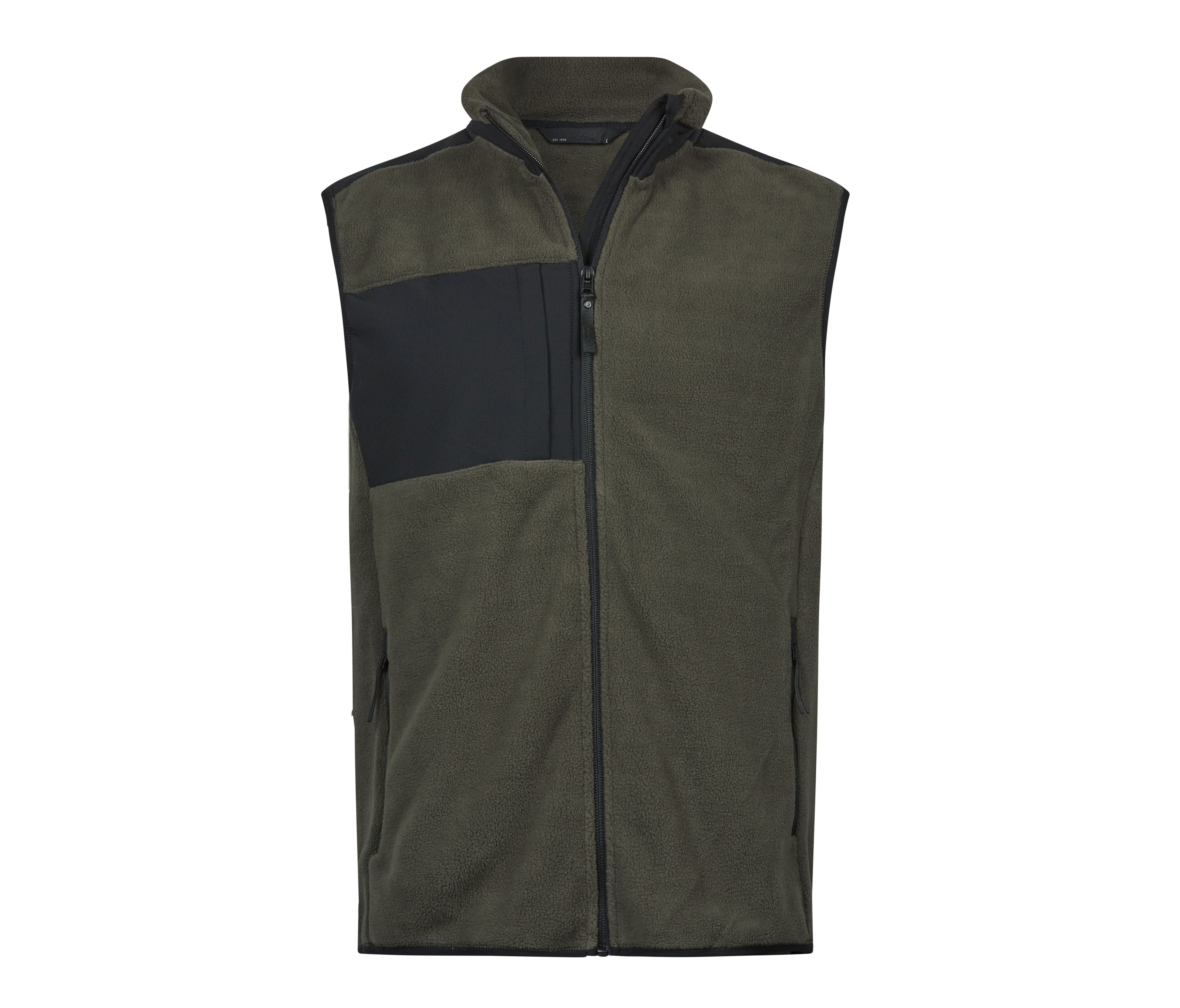 Bodywarmer Épais Avec Empiècements Renforcés - Deep Green / Black