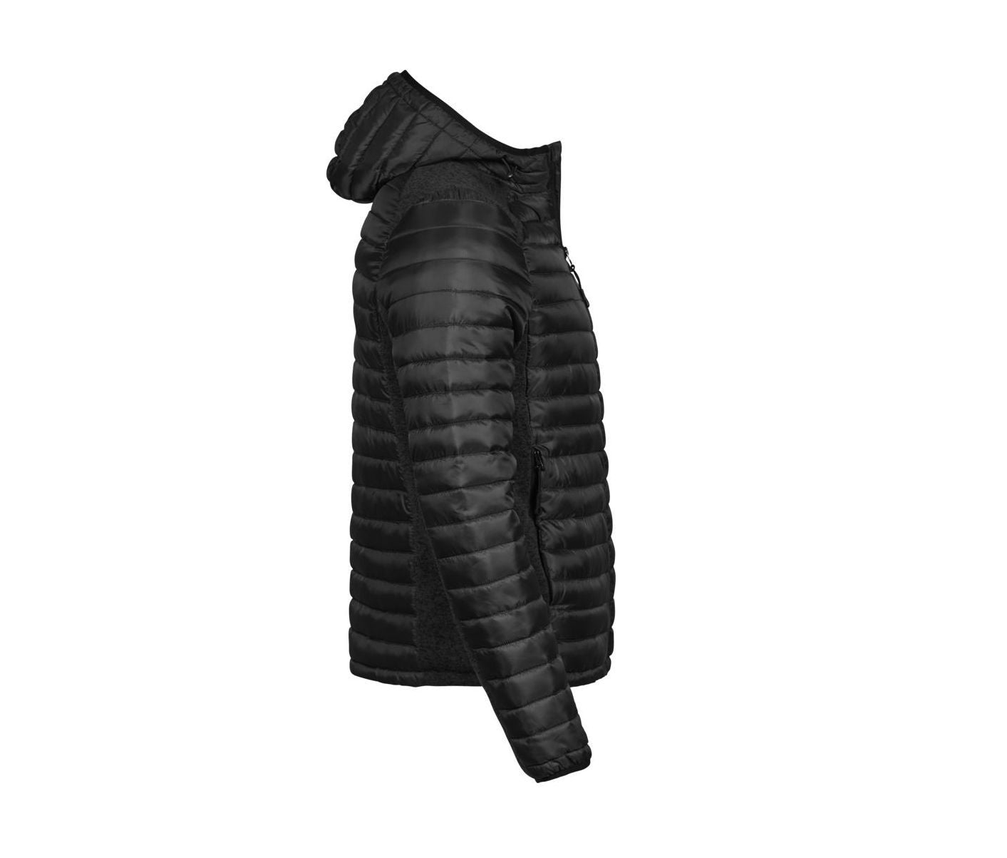 Doudoune Capuche Crossover Homme - Black/black Melange