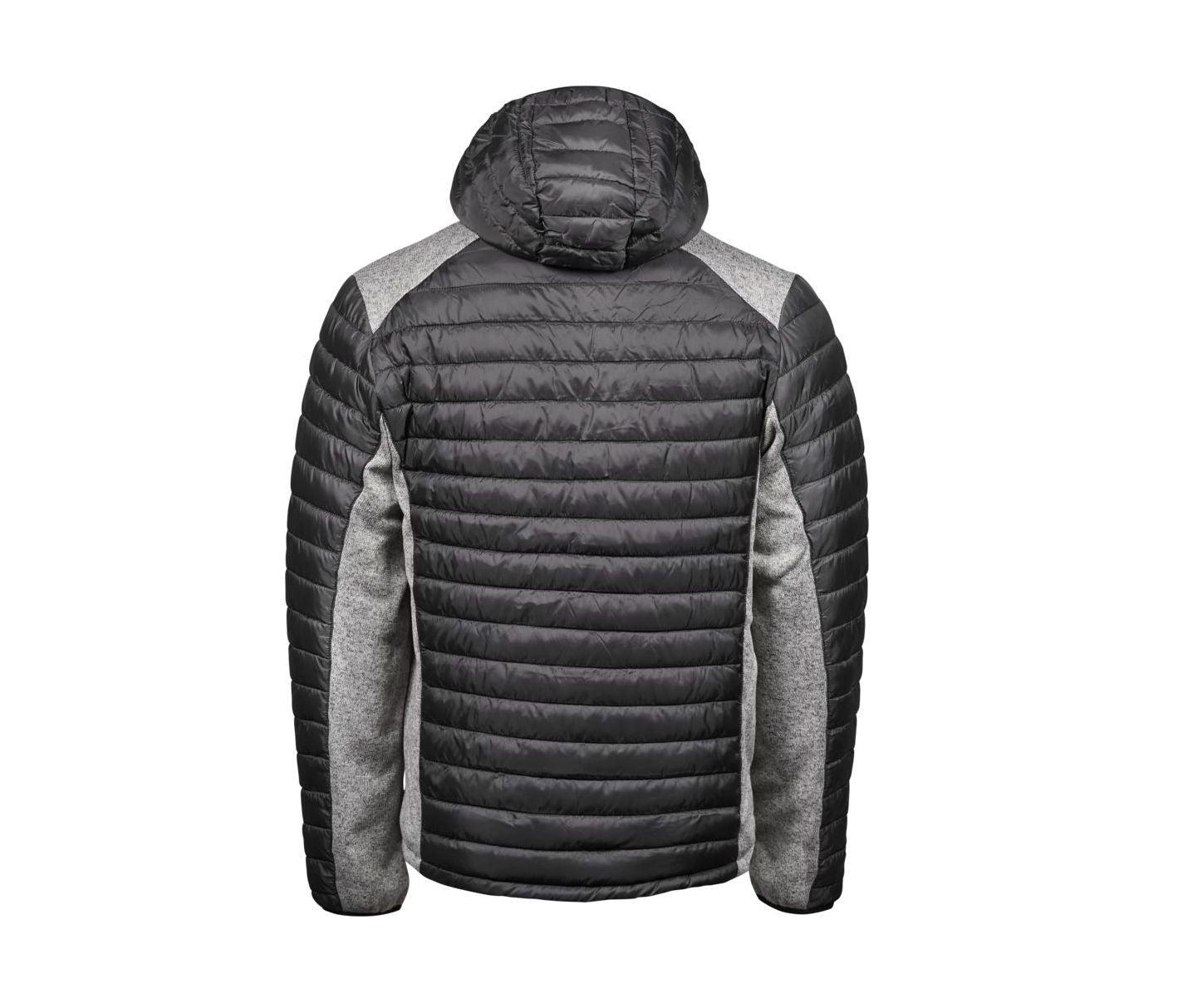 Doudoune Capuche Crossover Homme - Space Grey/grey Melange