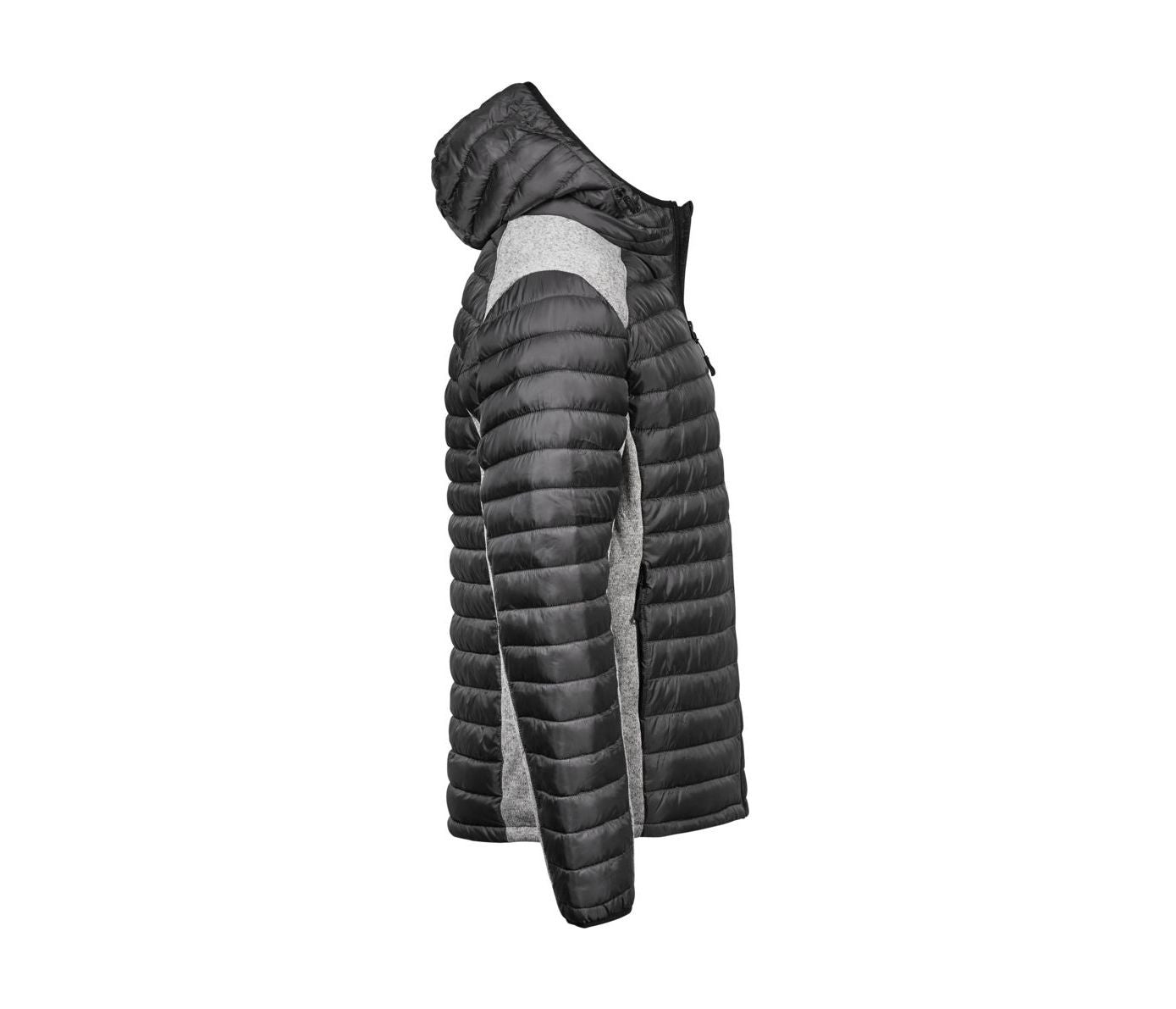 Doudoune Capuche Crossover Homme - Space Grey/grey Melange