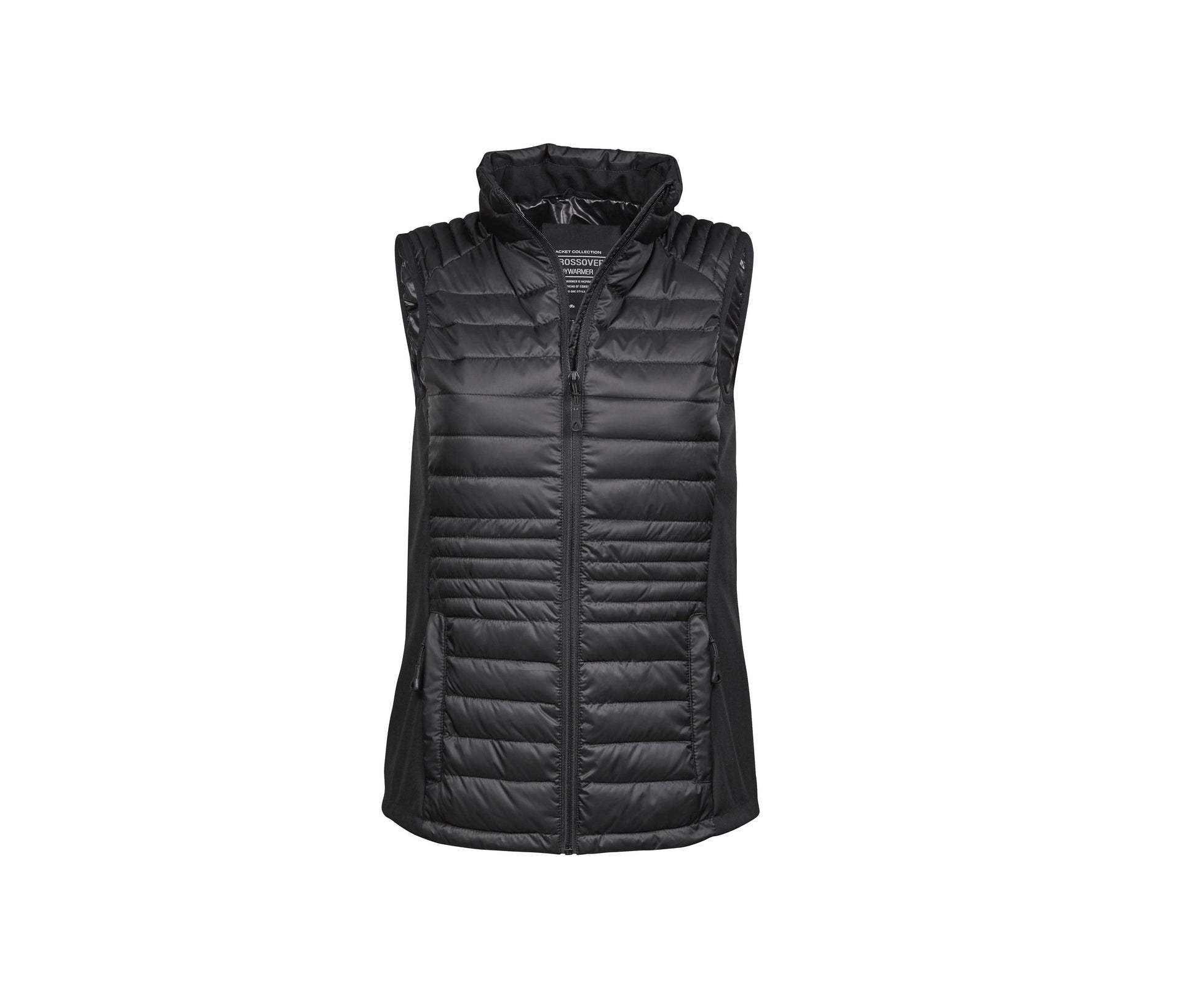 Bodywarmer Bi-Matière Femme - Black / Black / Black