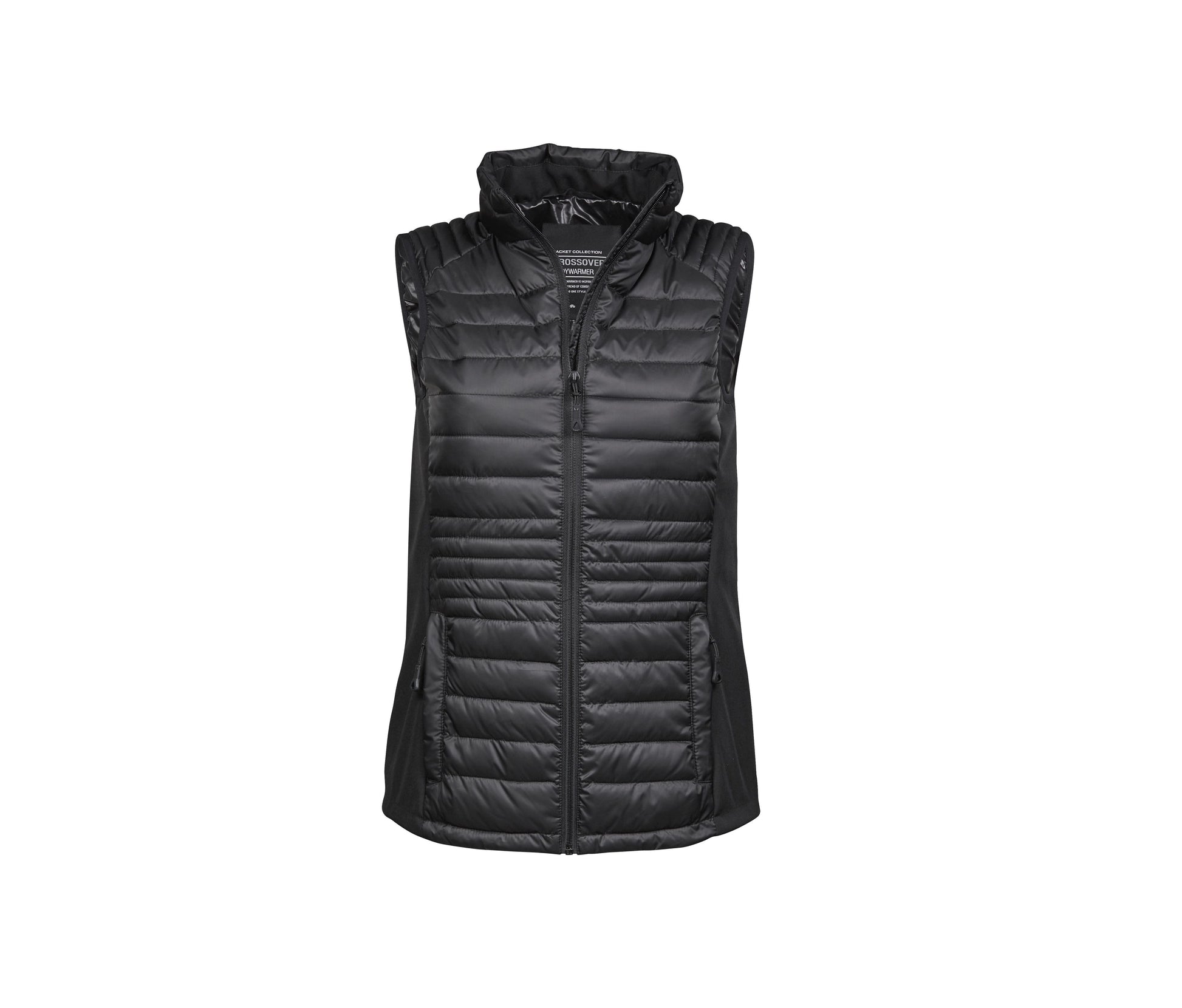 Bodywarmer Bi-Matière Femme - Black / Black / Black