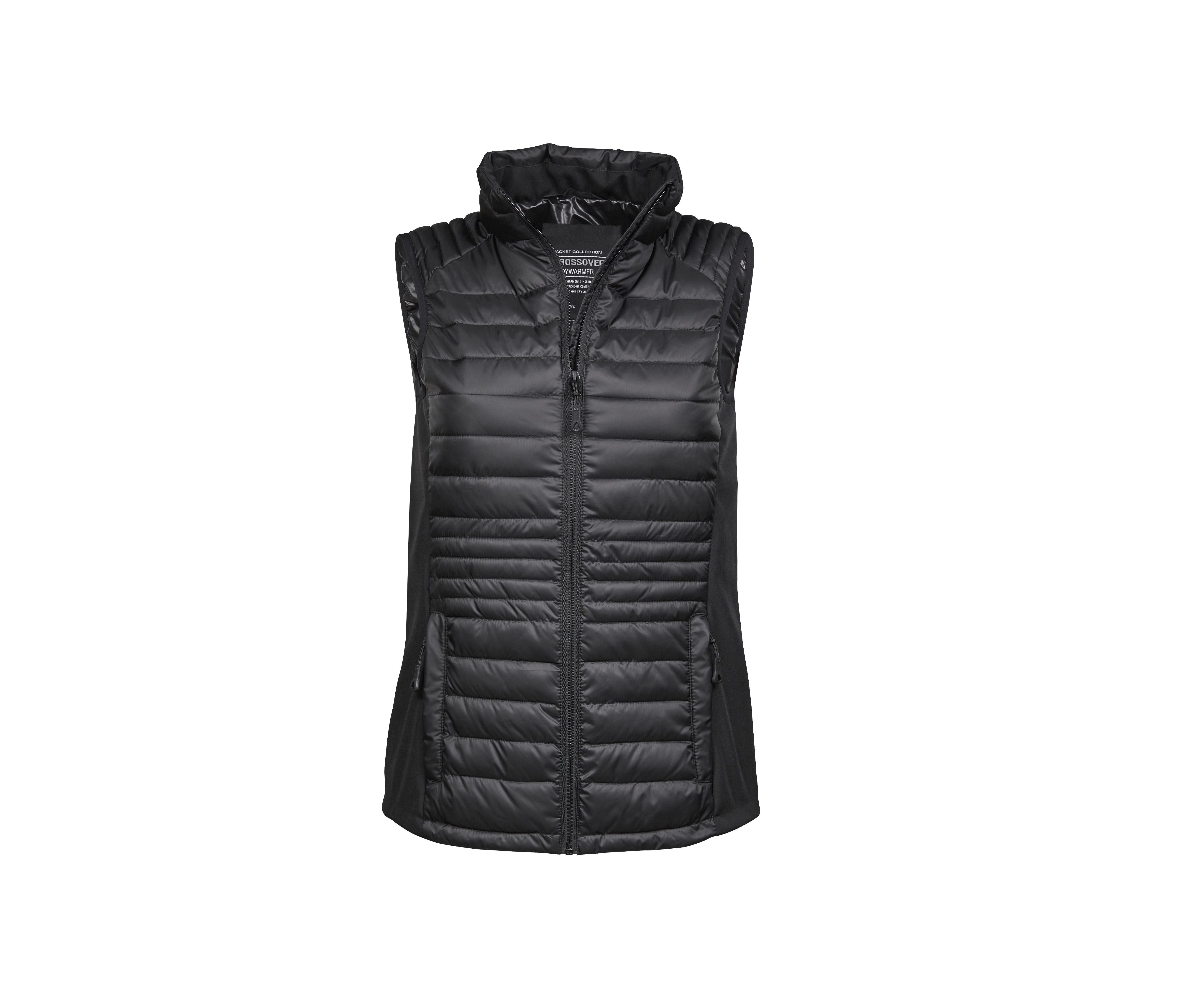Bodywarmer Bi-Matière Femme - Black / Black / Black