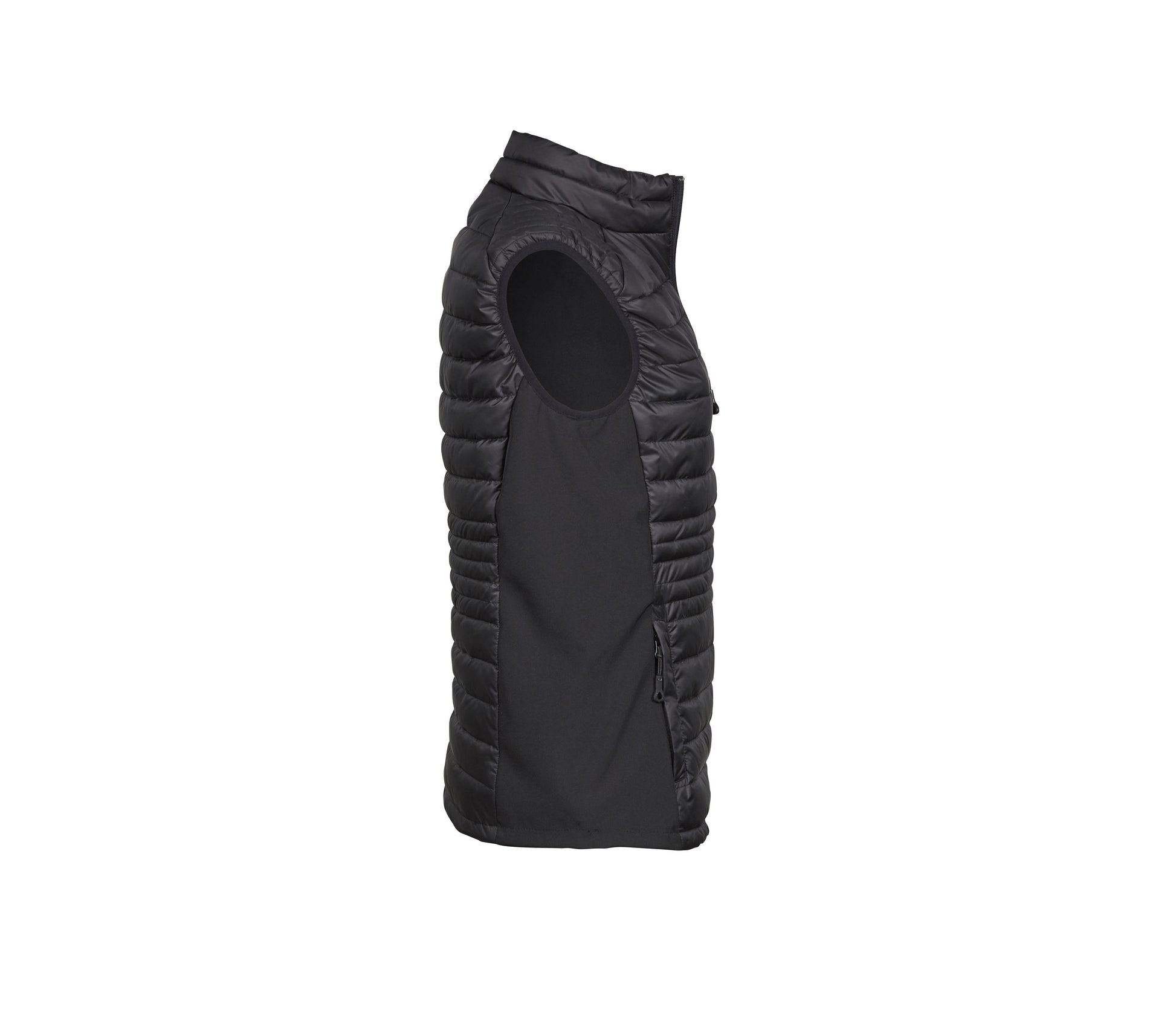 Bodywarmer Bi-Matière Femme - Black / Black / Black