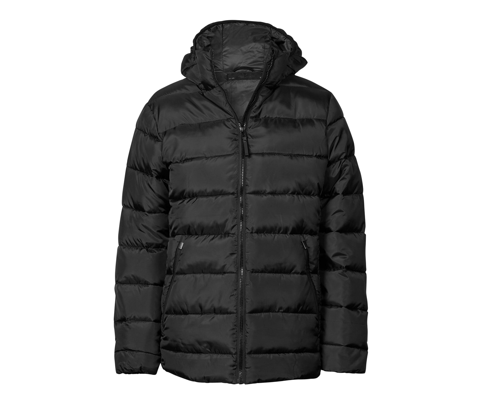 Doudoune à Capuche en Polyester Recyclé - Black