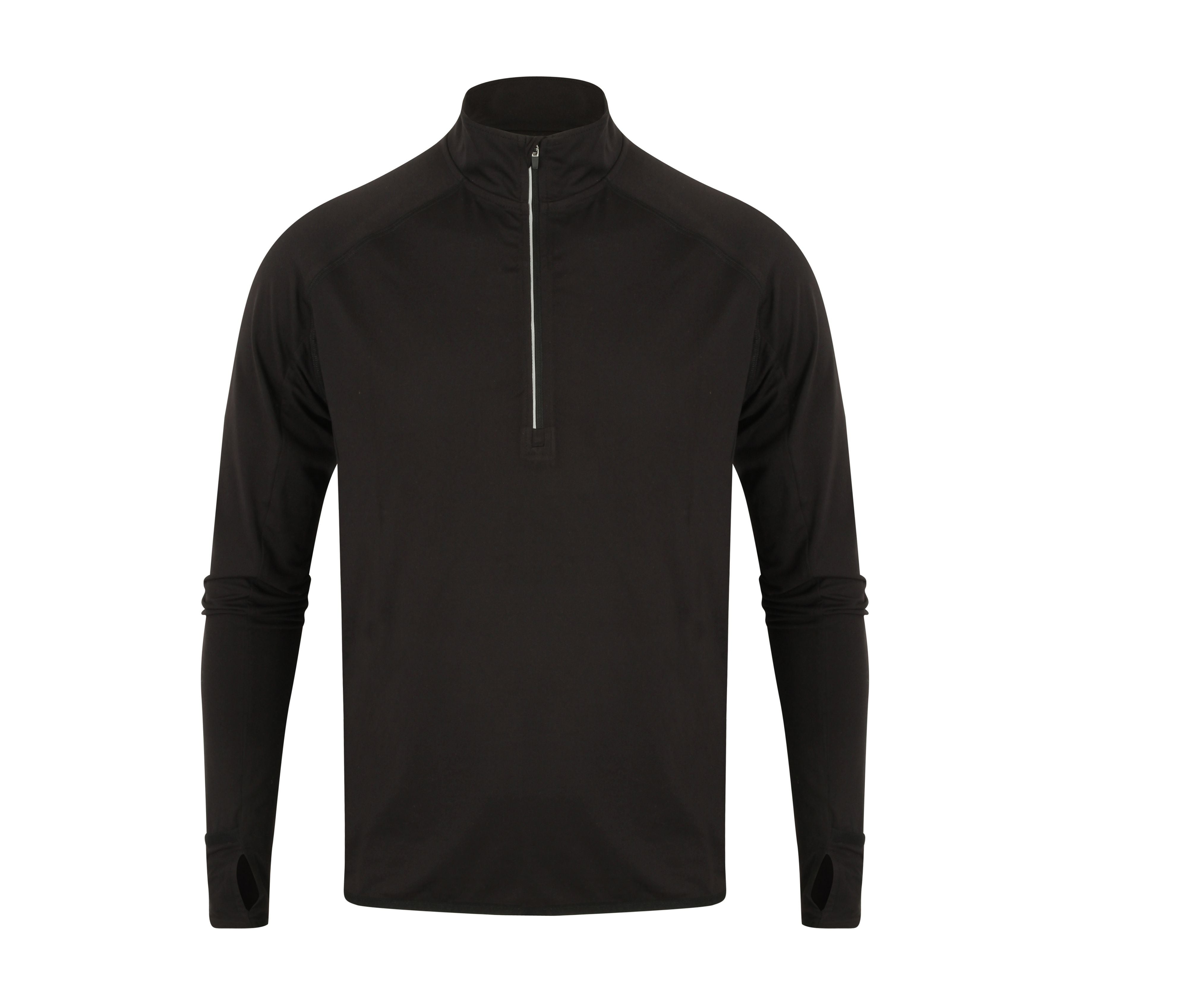 1/4 Zip Tee-Shirt Sport - Black