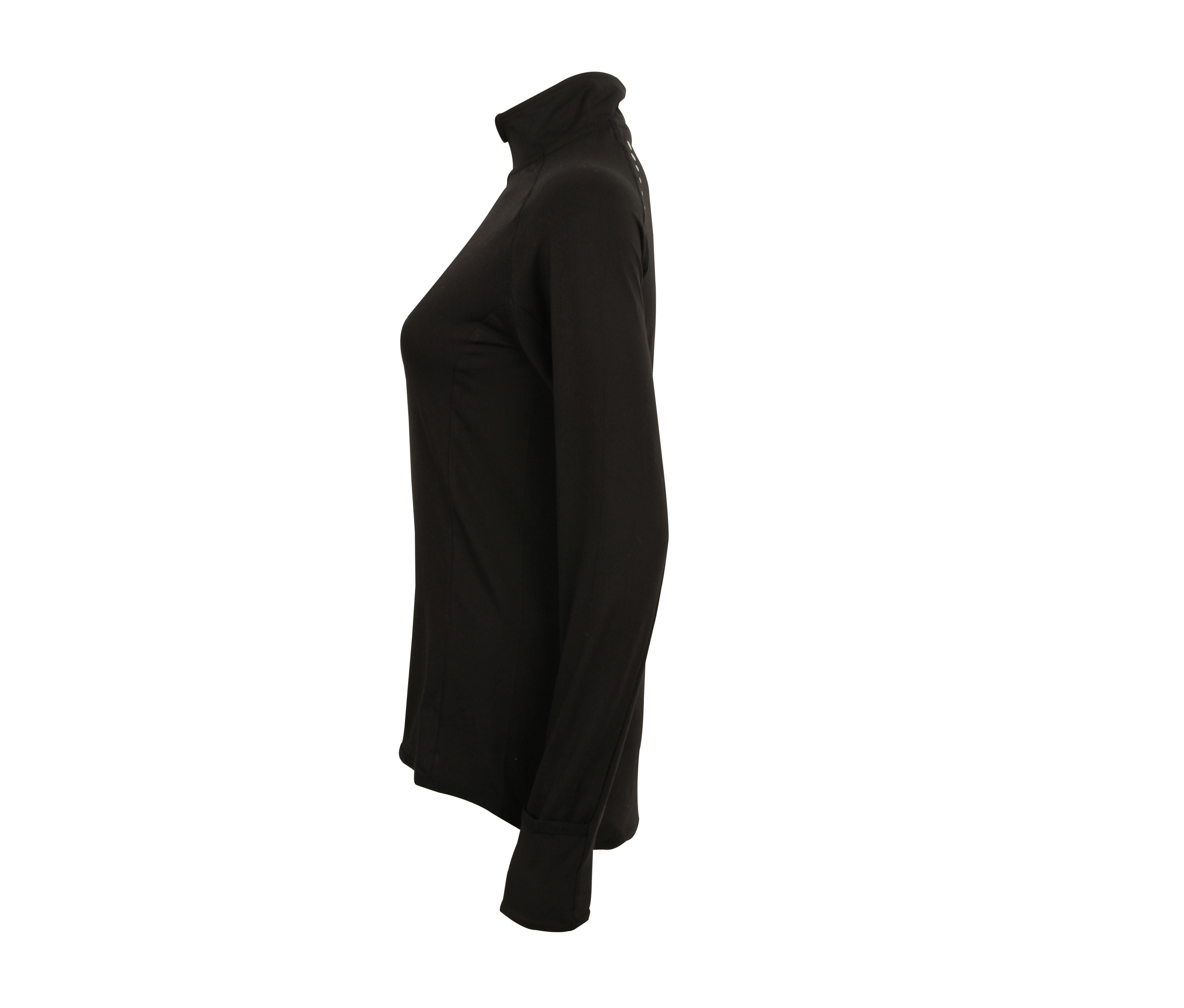 1/4 Zip Tee-Shirt Sport - Black