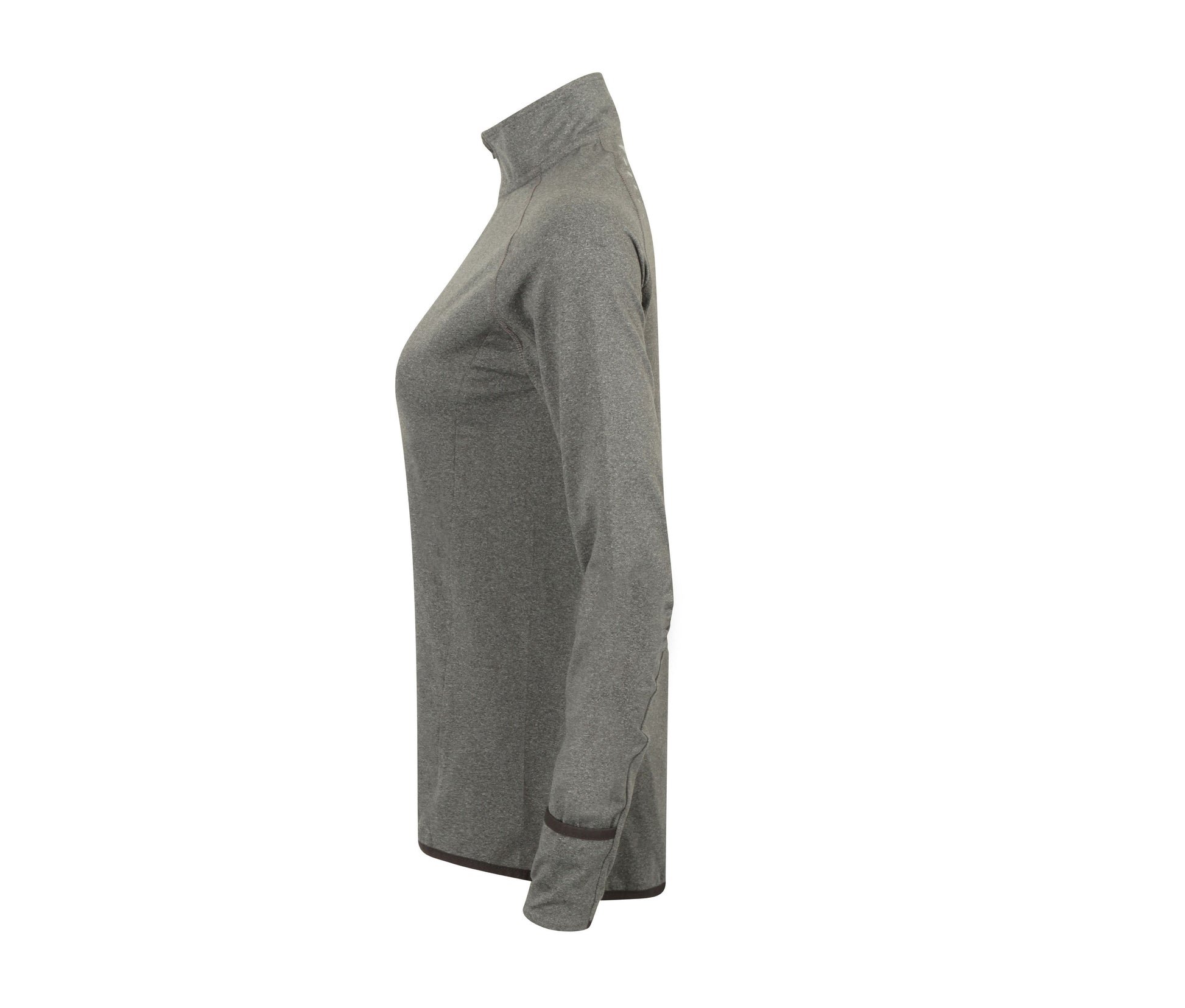 1/4 Zip Tee-Shirt Sport - Grey Marl