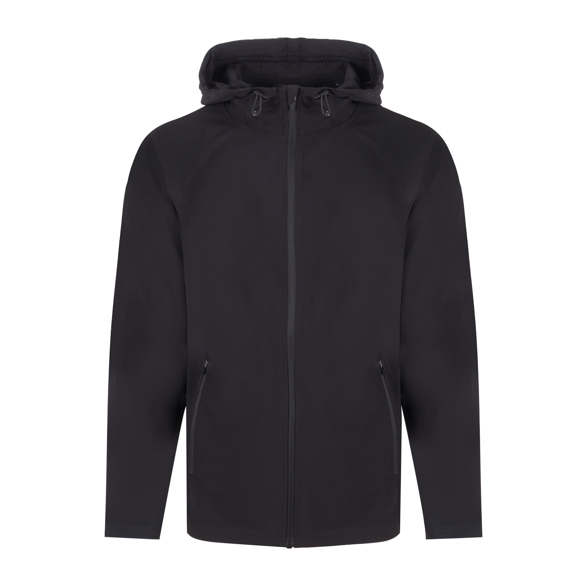 Sweat à Capuche Zippé de Sport Unisexe - Black