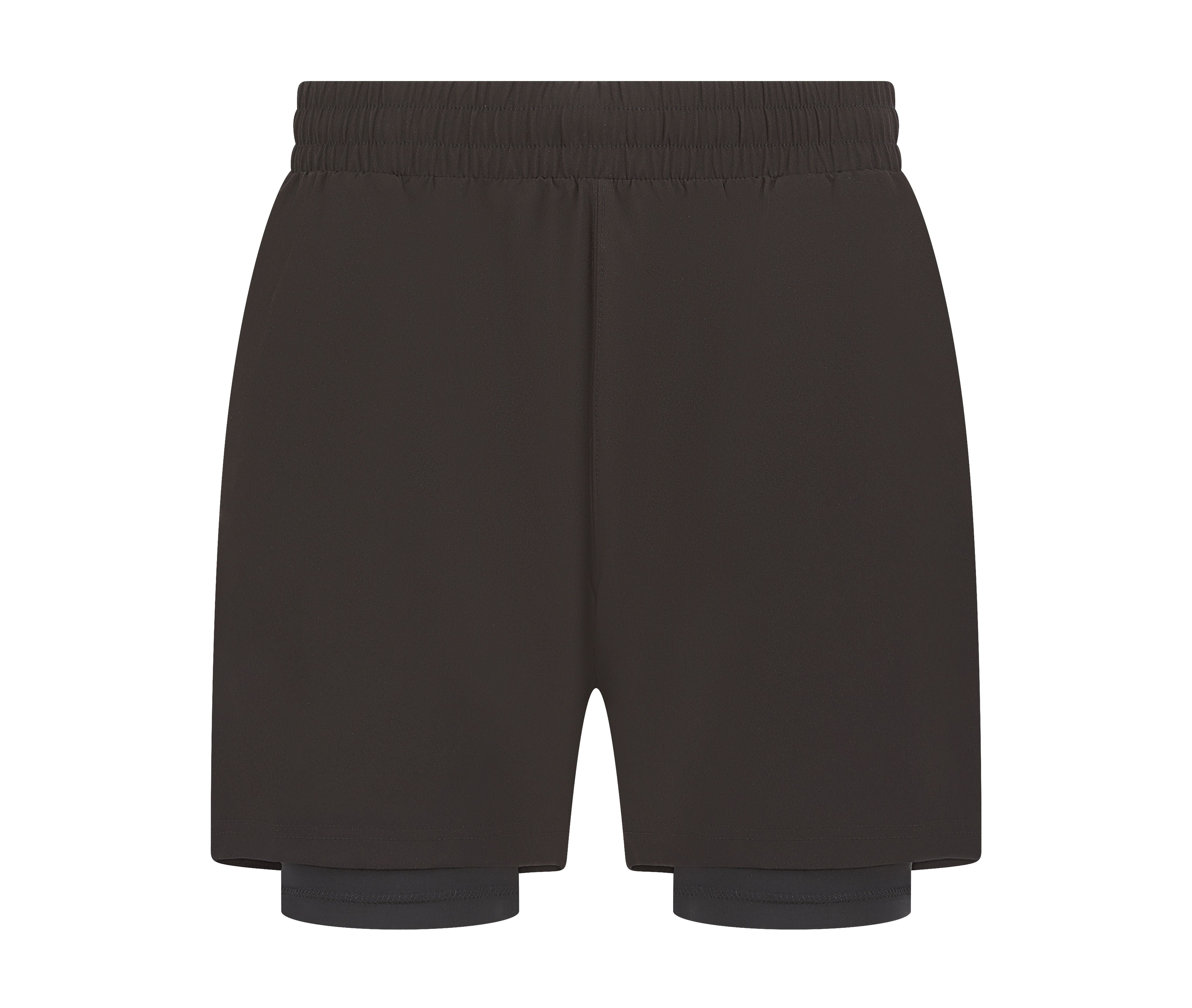 Short en Microfibre Homme - Black / Black