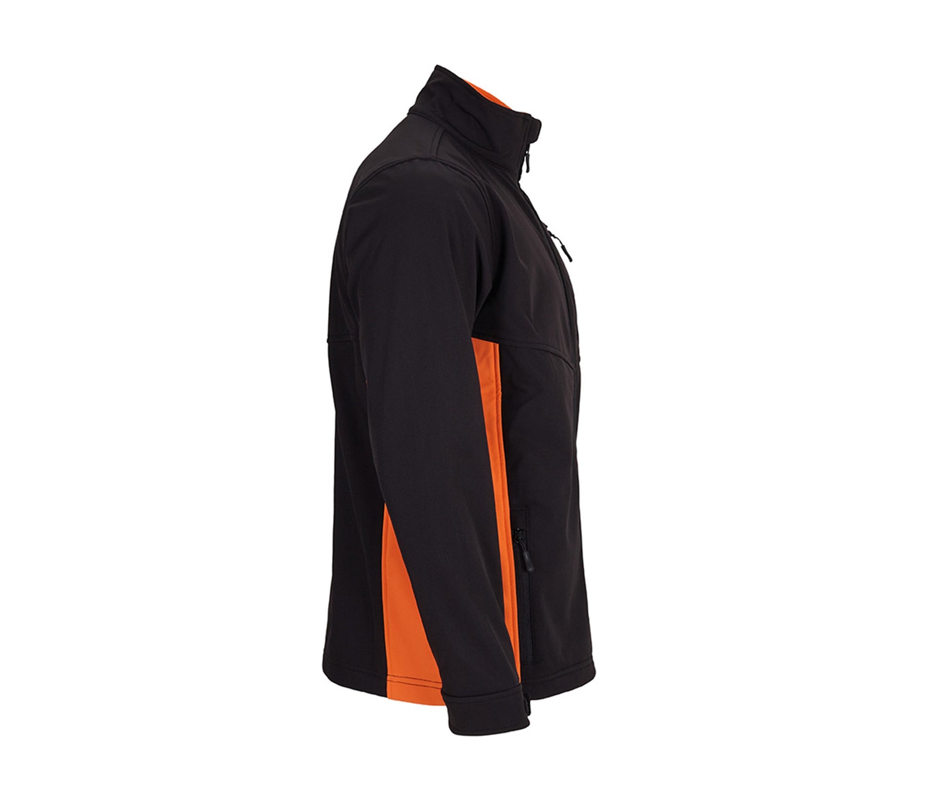 Blouson Softshell Bicolore - Black / Orange