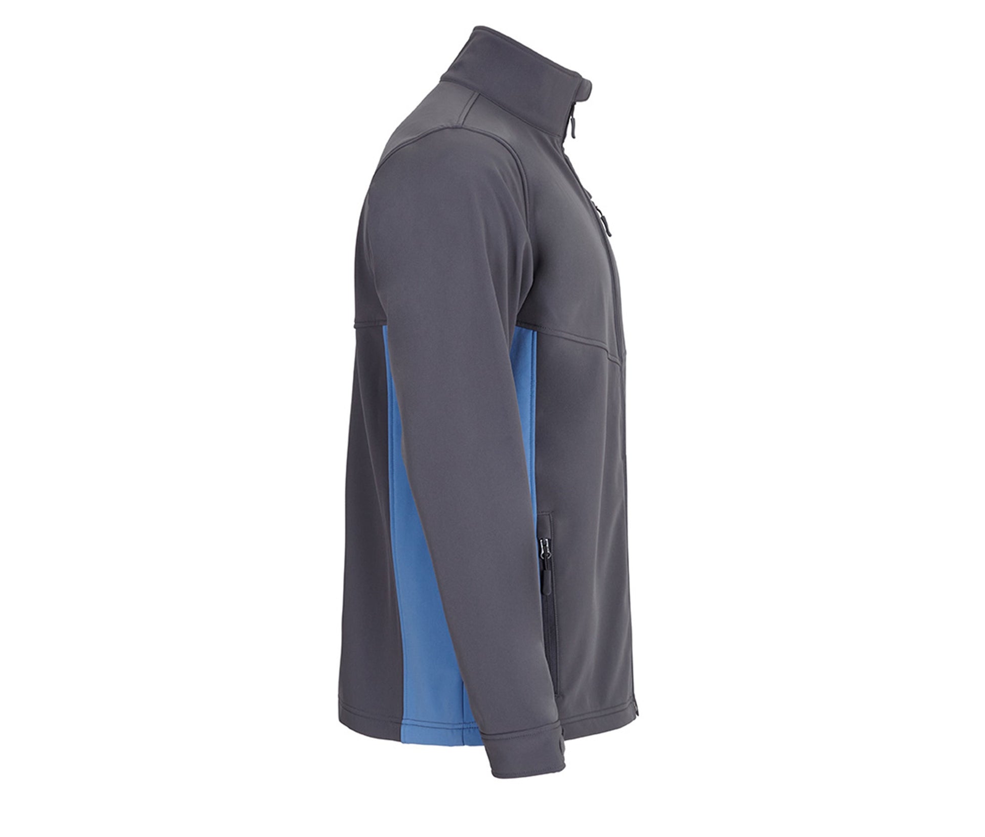 Blouson Softshell Bicolore - Grey / Sky Blue