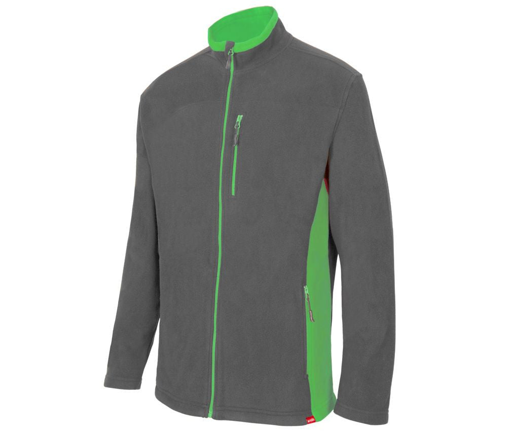 Veste Polaire Bicolore - Grey/lime