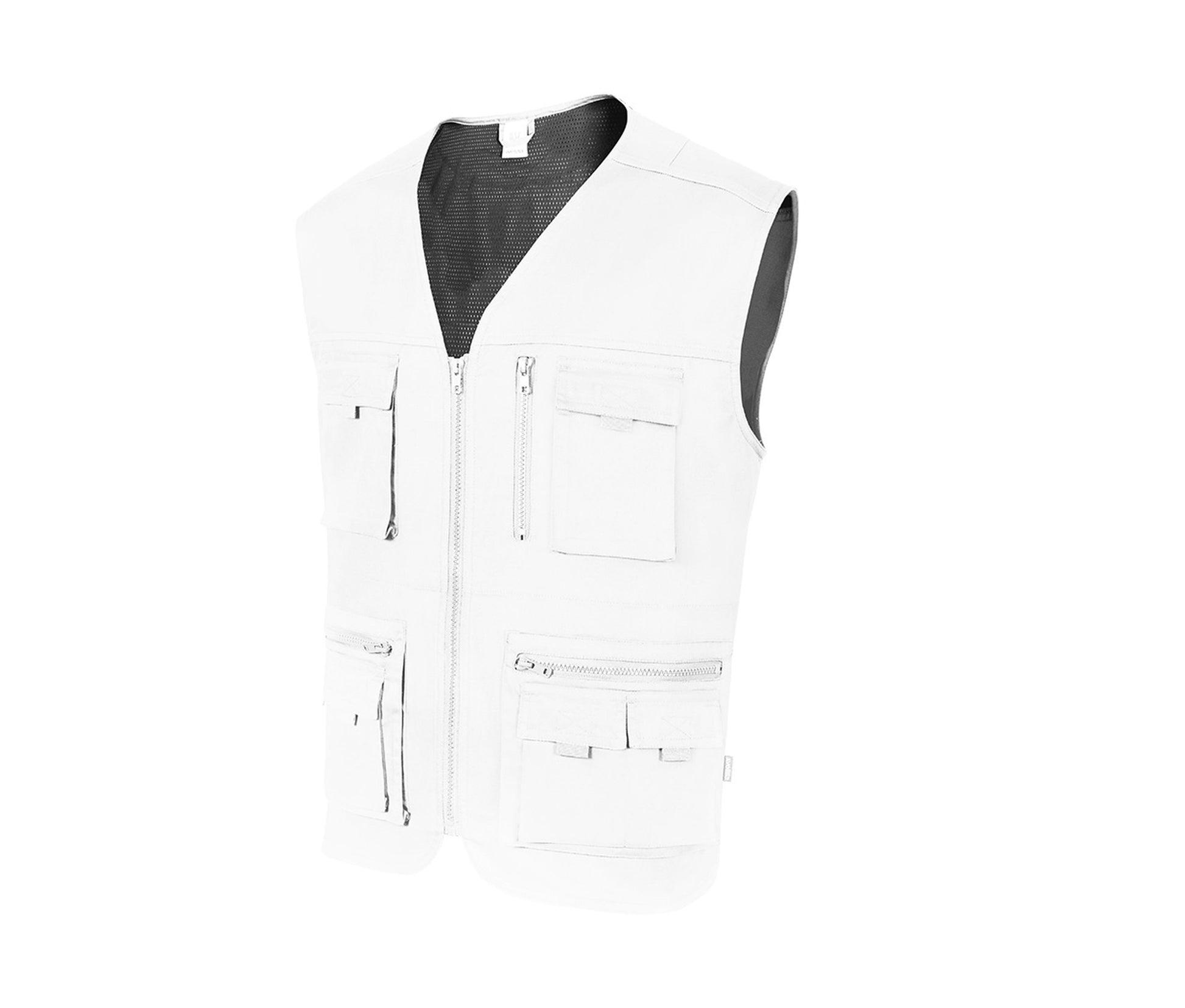 Bodywarmer de Travail Multi-Poches - White