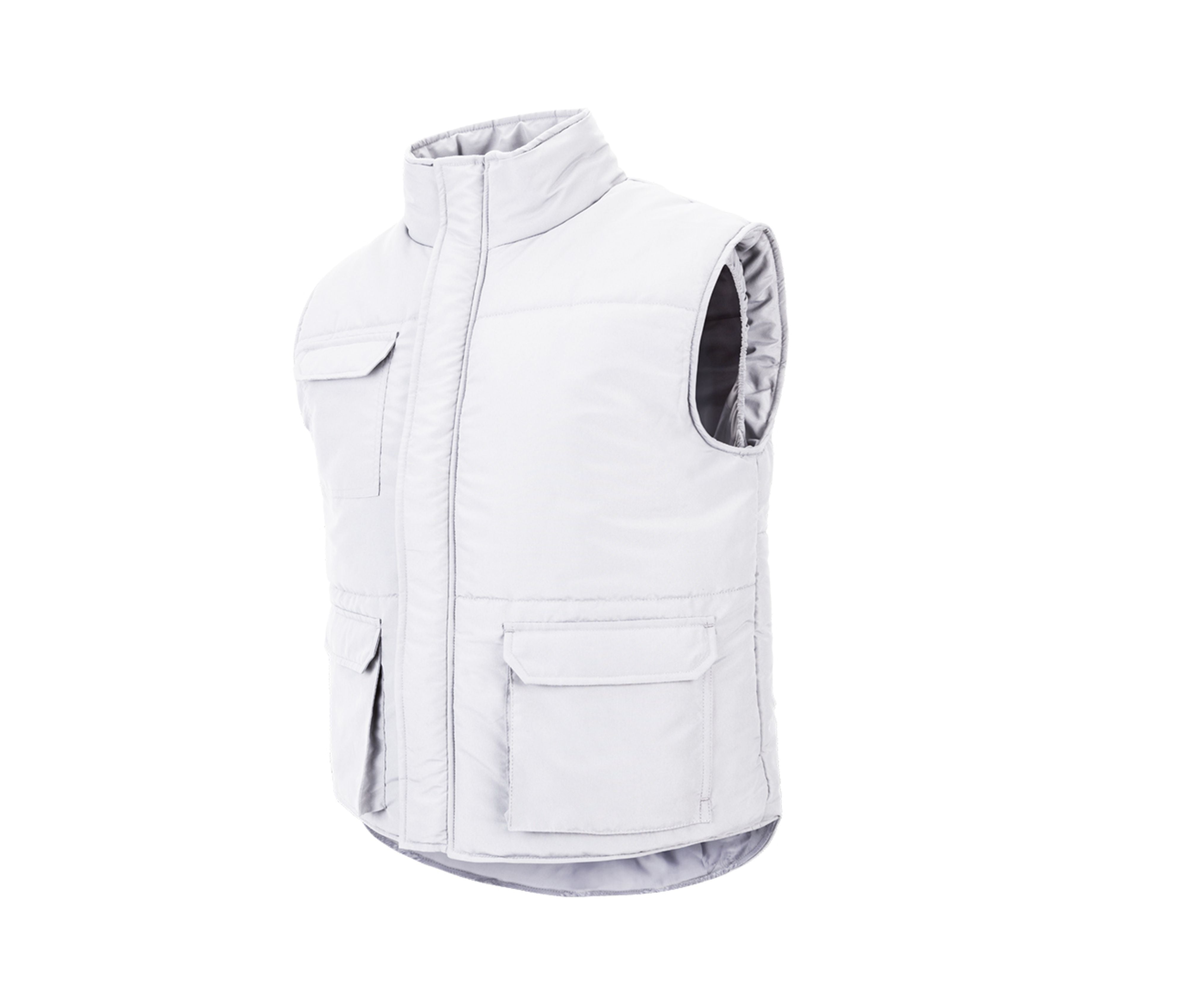 Bodywarmer de Travail Multi-Poches - White