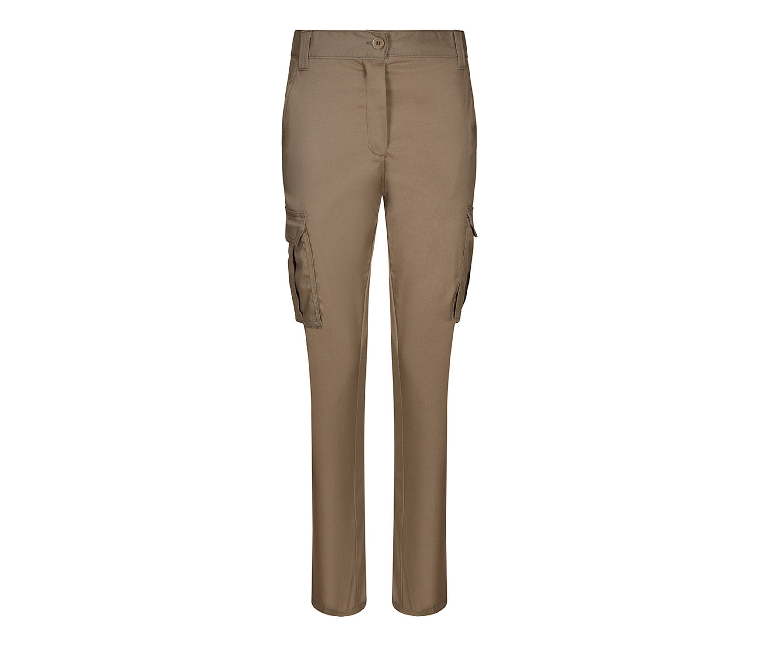 Pantalon Stretch Multi-Poches Femme - Beige