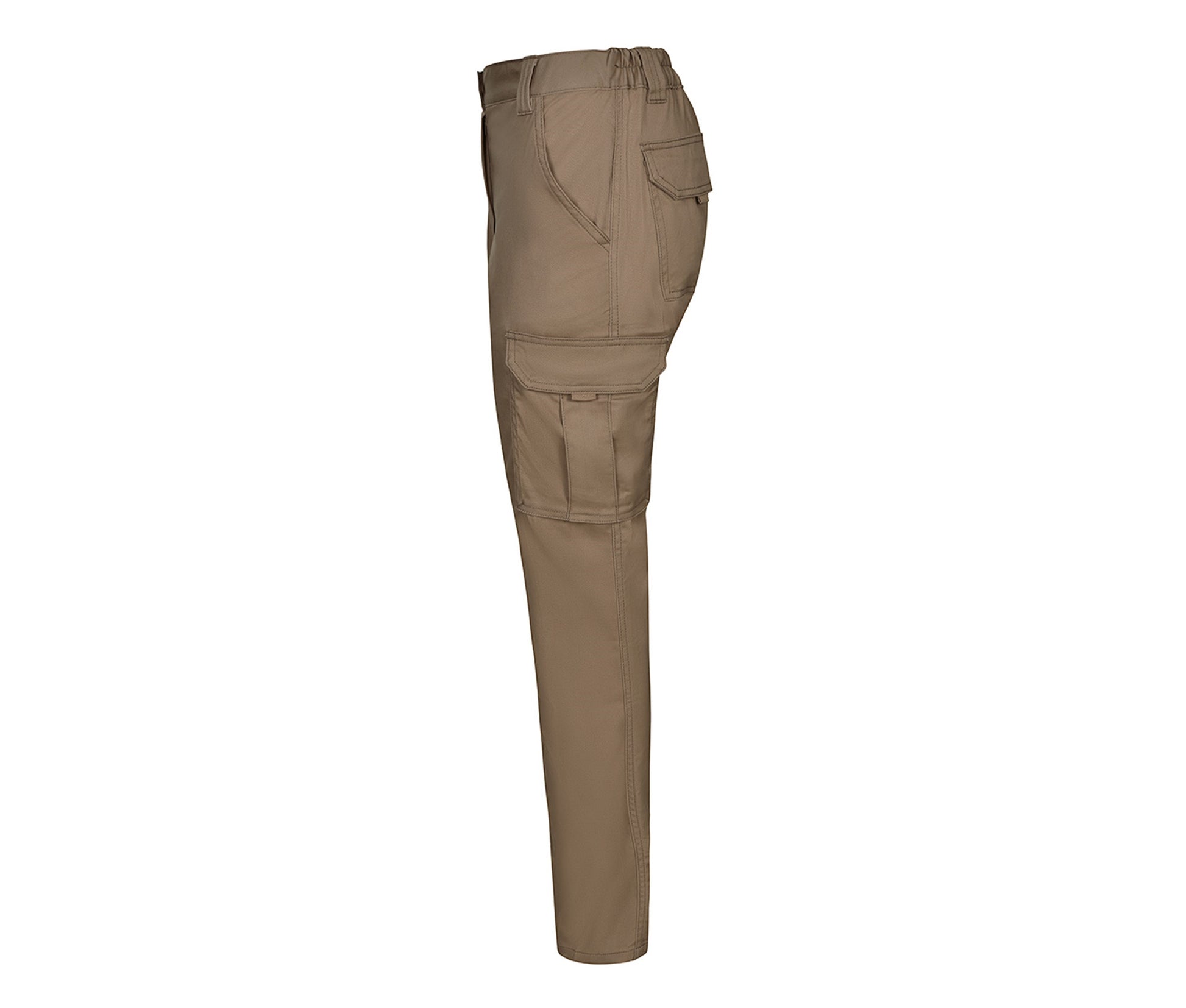 Pantalon Stretch Multi-Poches Femme - Beige