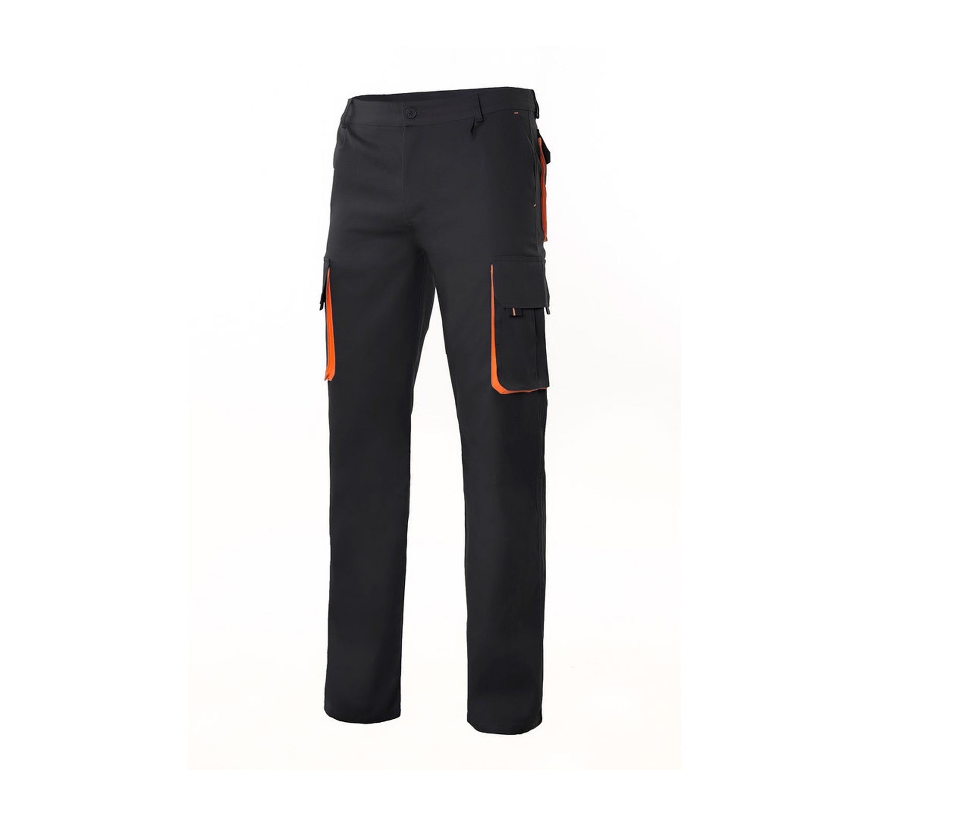 Pantalon Multipoches Bicolore - Black/orange