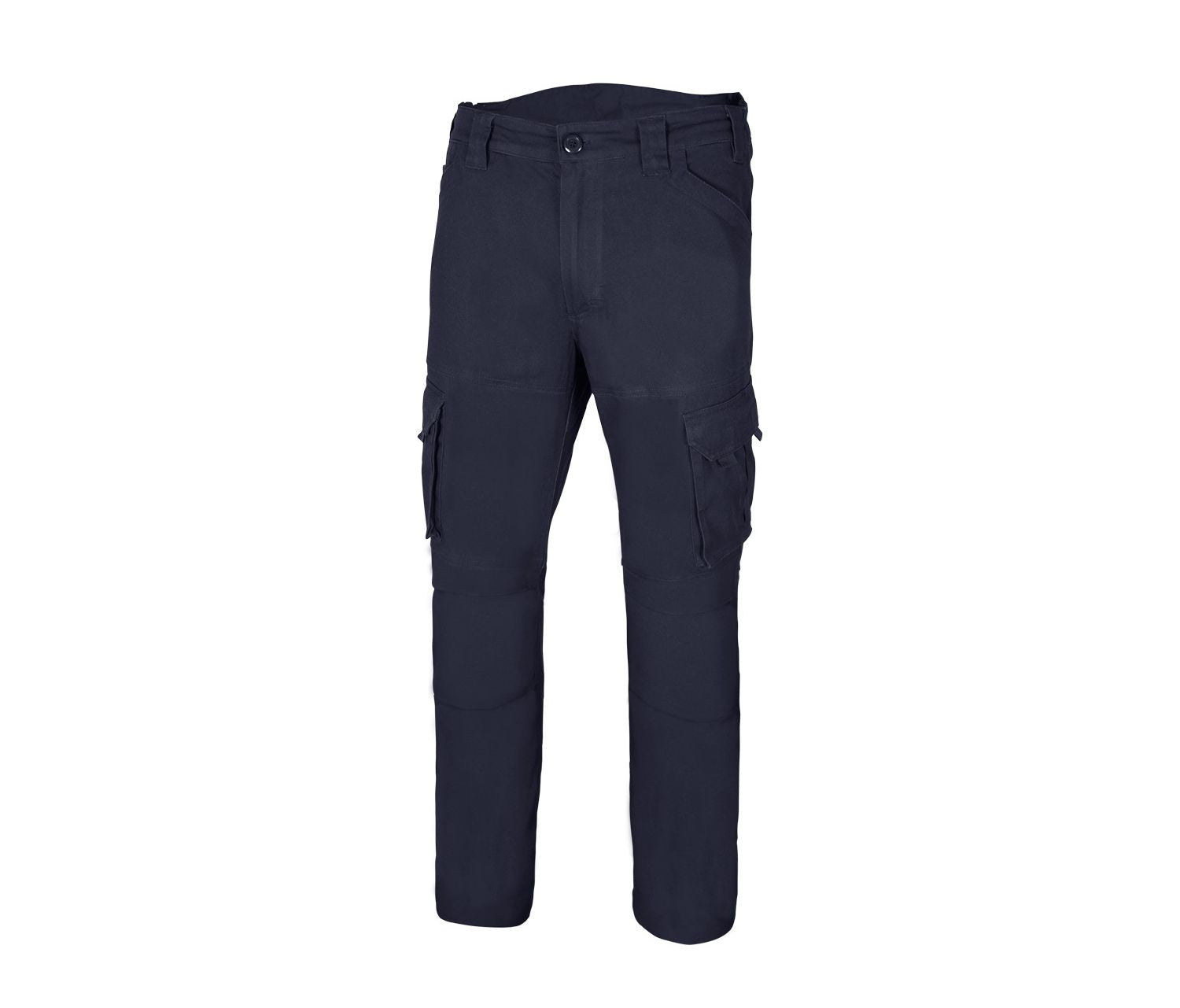 Pantalon Multipoches en Coton Stretch - Navy