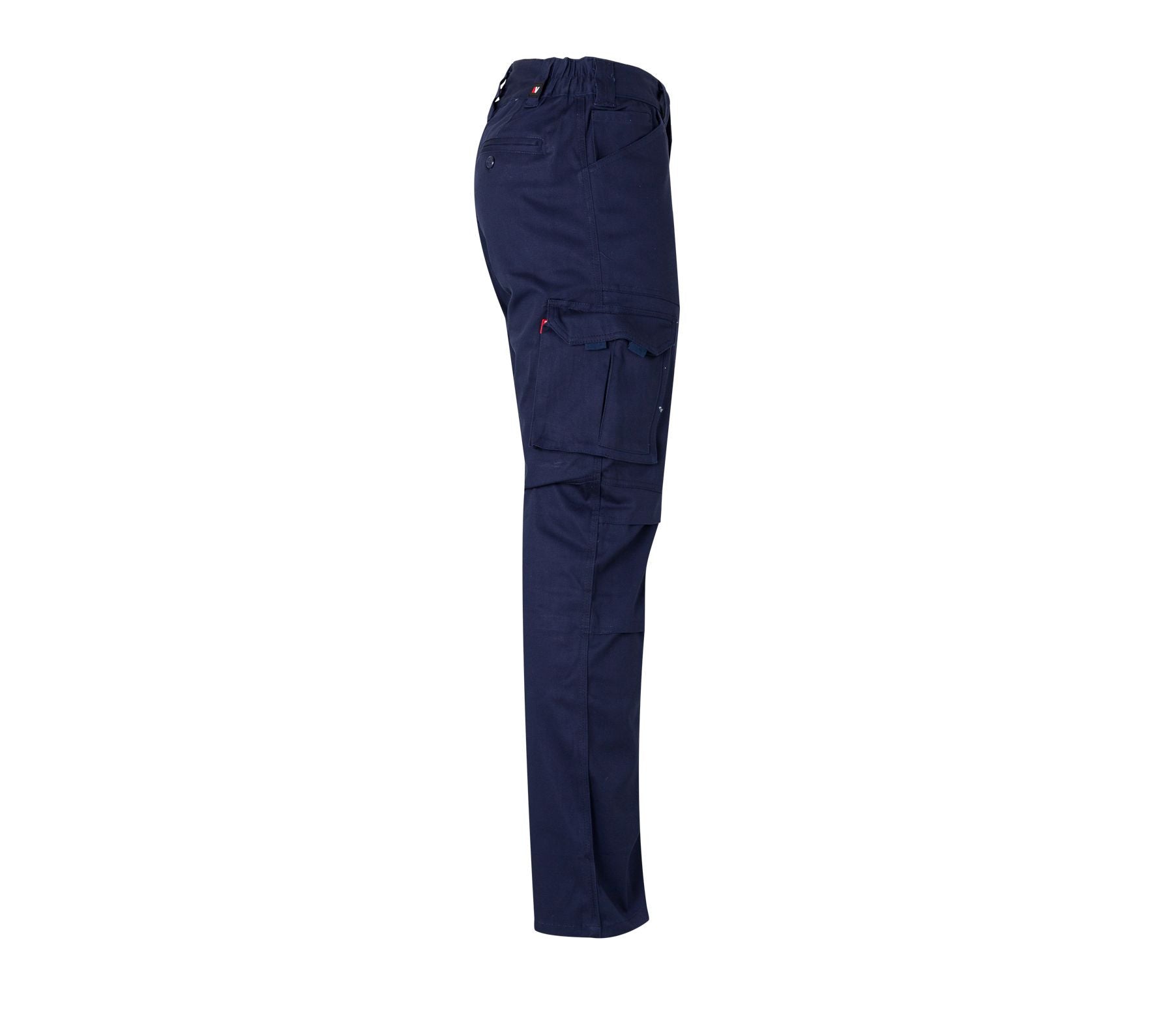 Pantalon Multipoches en Coton Stretch - Navy