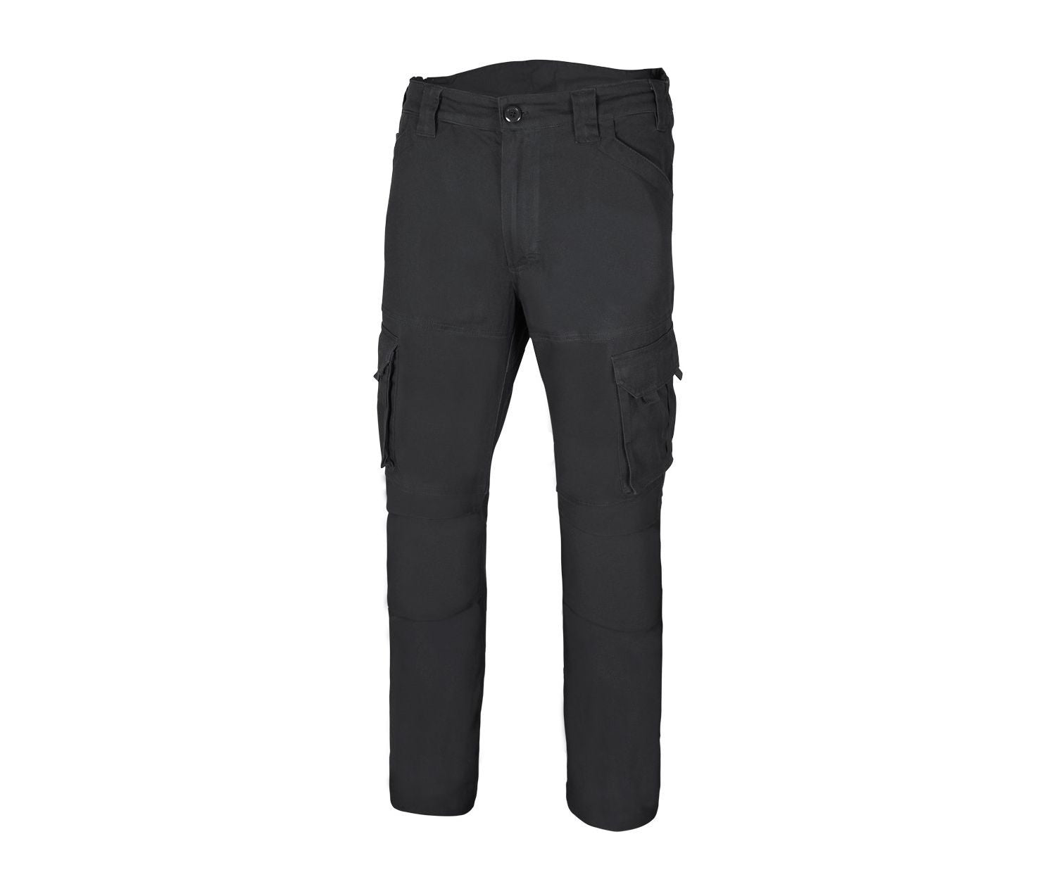 Pantalon Multipoches en Coton Stretch - Black