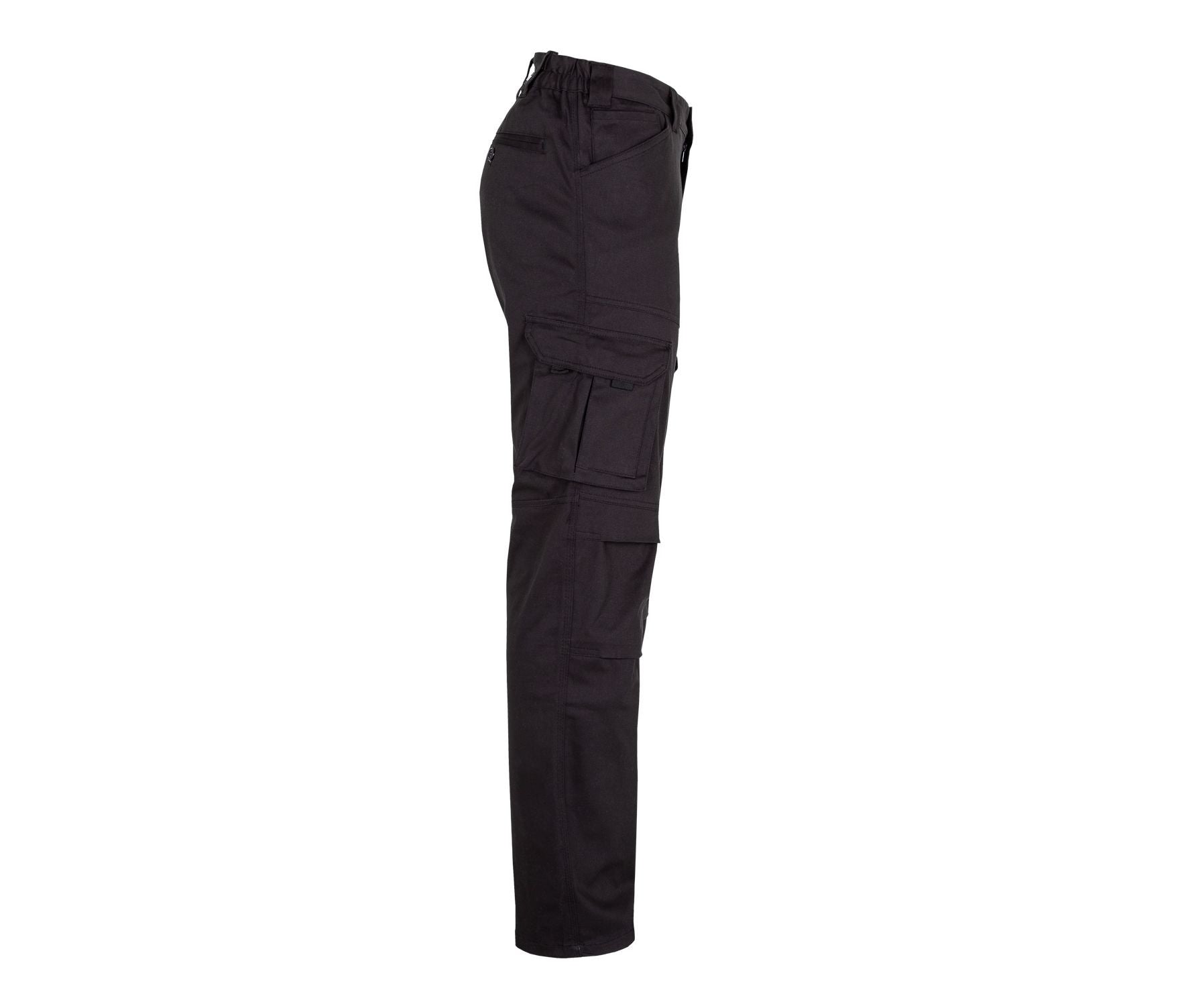 Pantalon Multipoches en Coton Stretch - Black