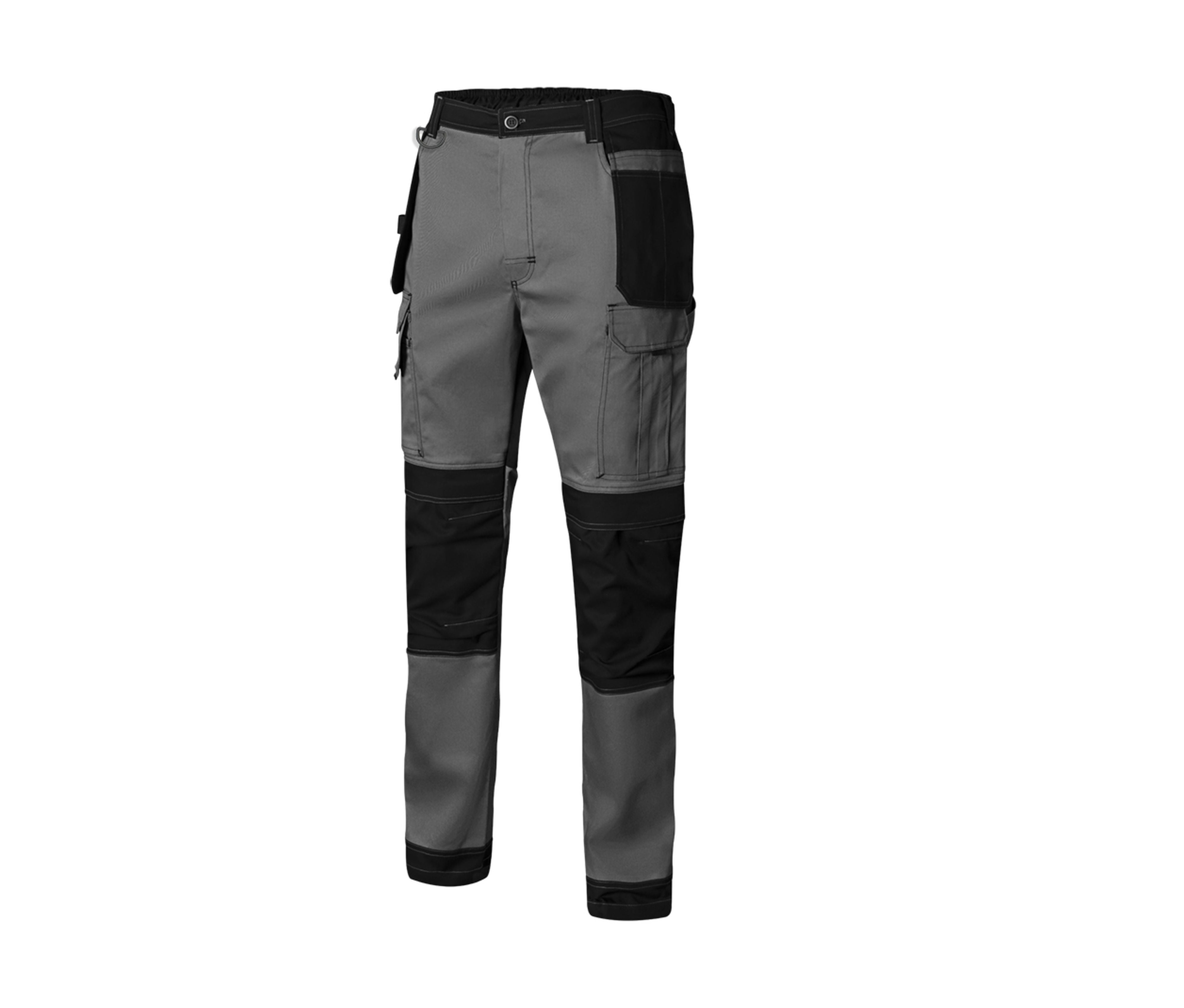 Pantalon Bicolore Canvas Stretch - Grey/black