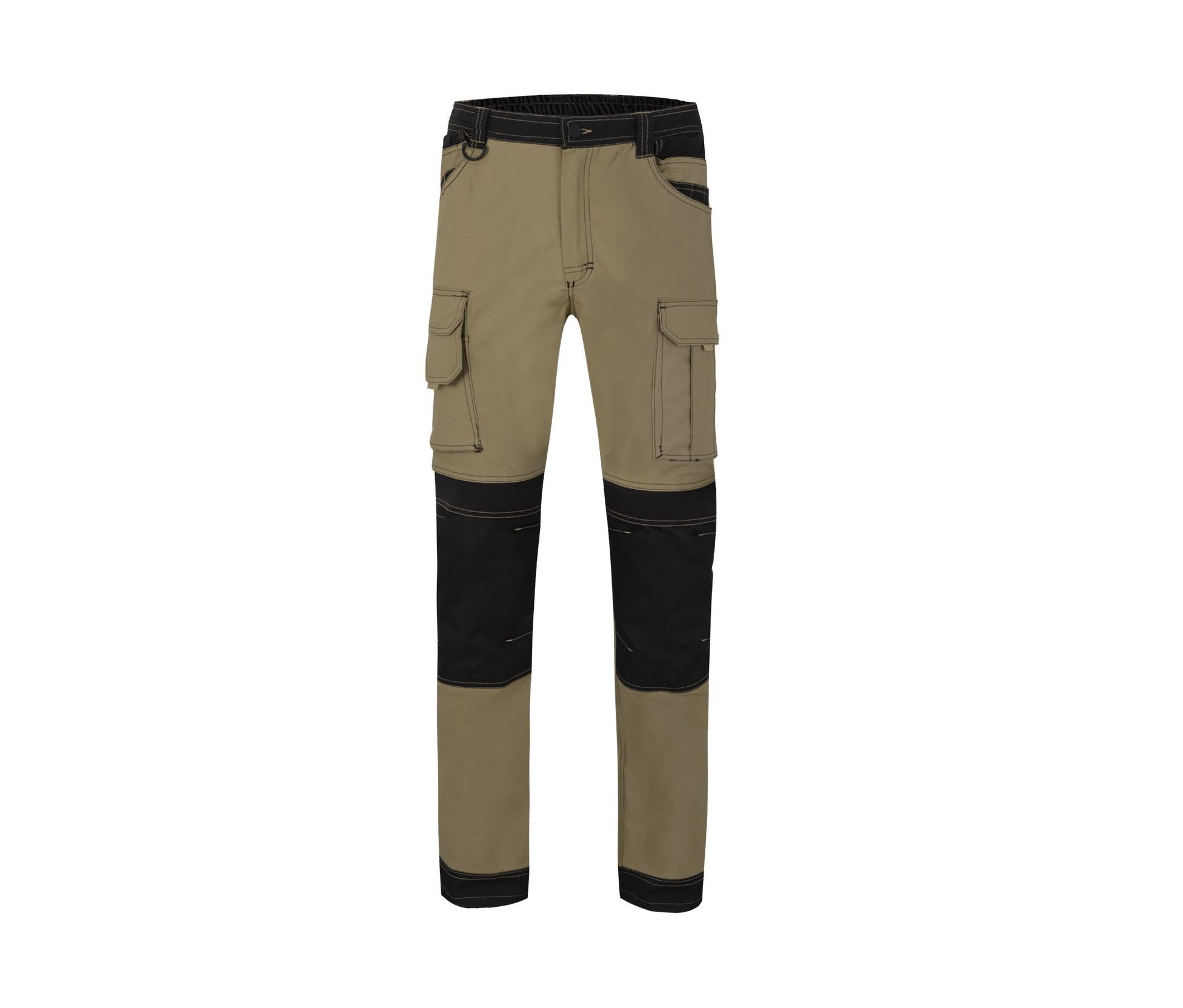 Pantalon Bicolore Canvas Stretch - Beige Arena/black