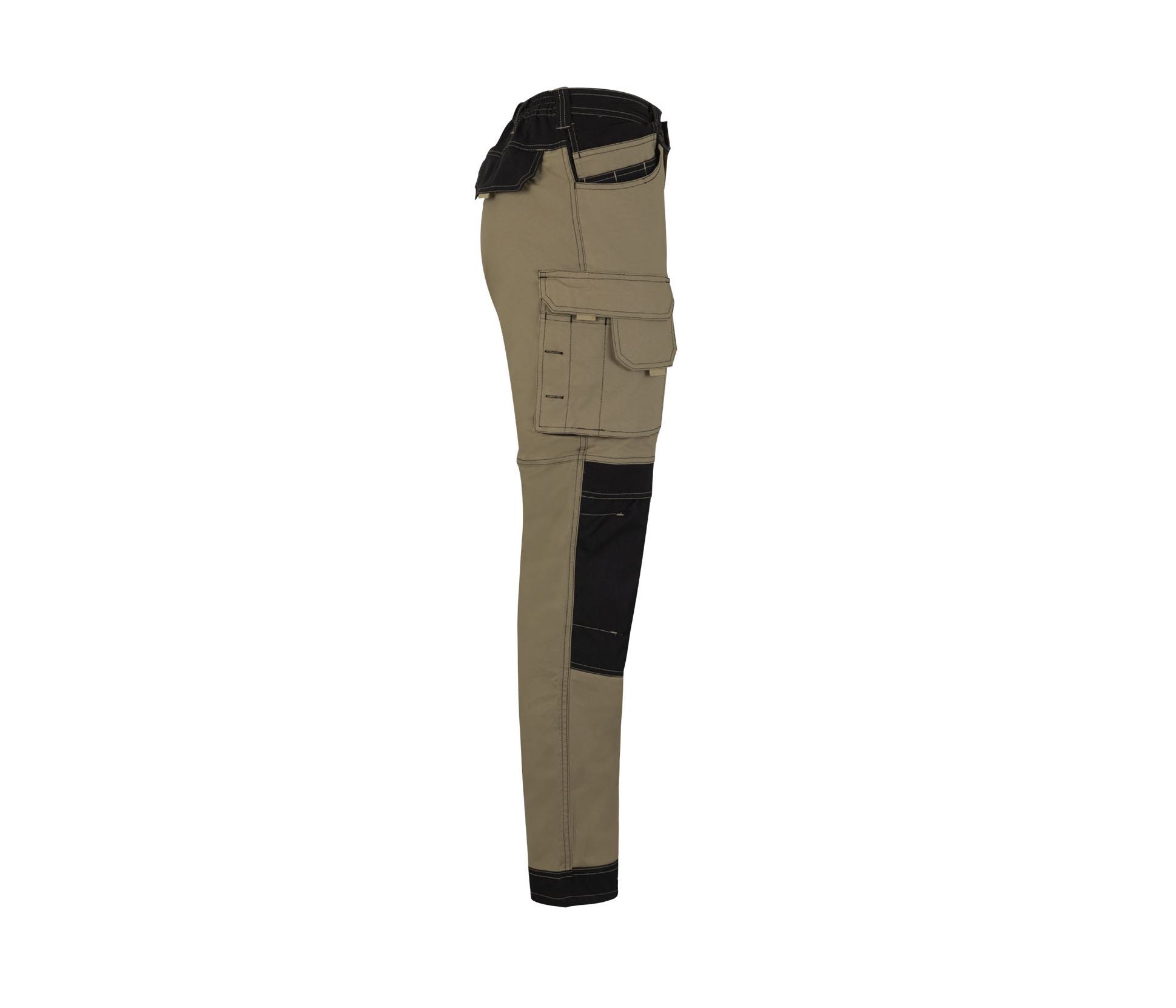 Pantalon Bicolore Canvas Stretch - Beige Arena/black