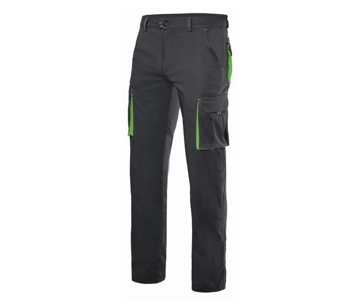 Pantalon de Travail Bicolore - Black / Lime