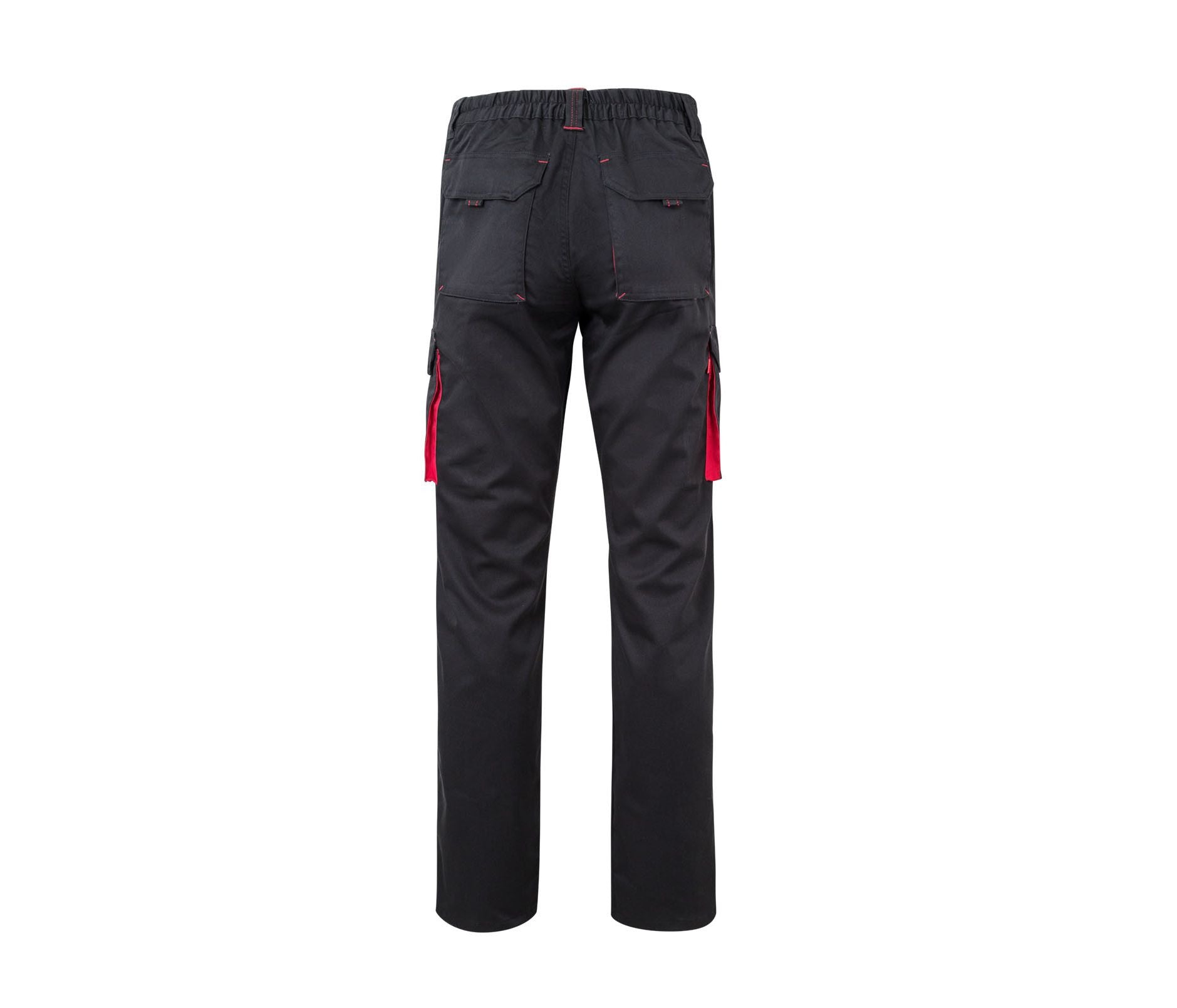 Pantalon de Travail Bicolore - Black / Red